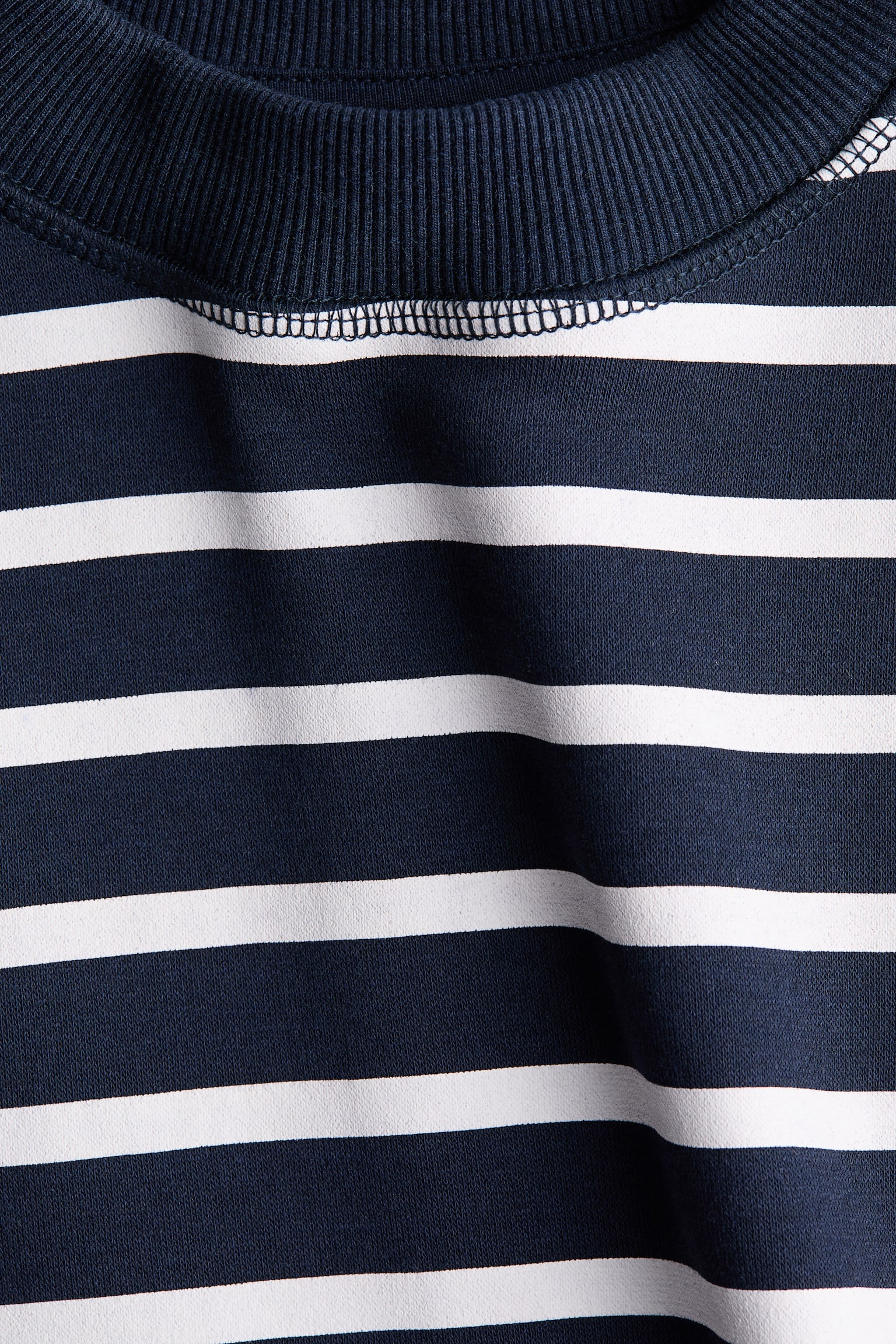 Oversized sweatshirt - Dark blue/Striped/Dark brown/Striped - 2