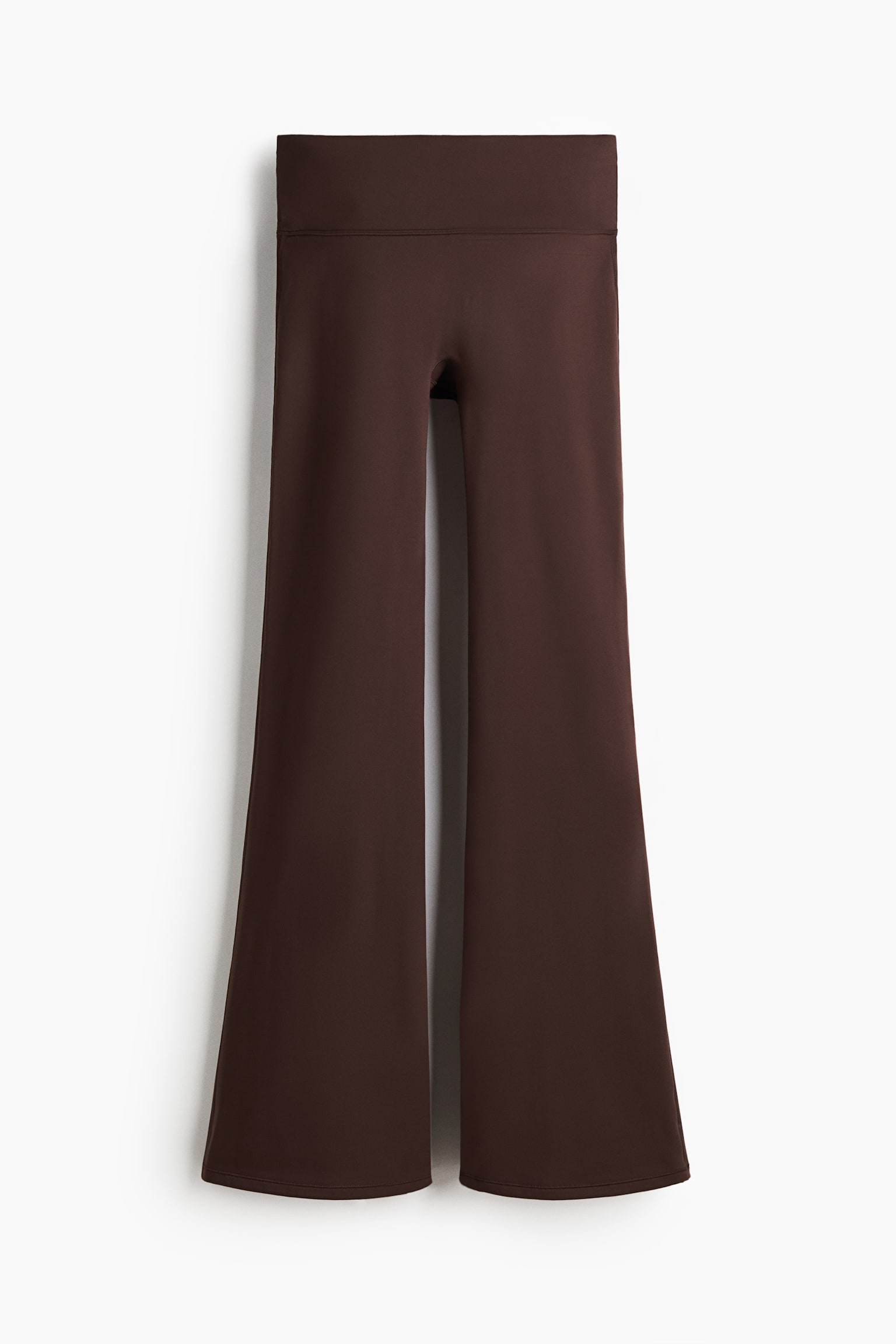 Женские леггинсы H&M Flared Sports Fleece Leggings with SoftMove™, цвет: Тёплый коричневый — фото 1