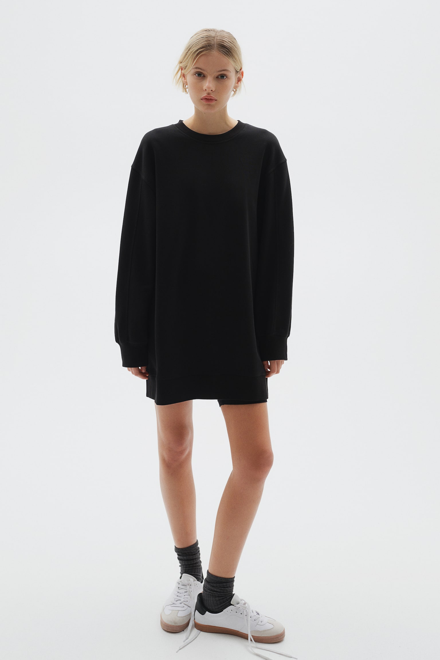 Sweatshirt dress - Black/Light beige/Light blue/Dark grey/Light grey marl/Burgundy - 3