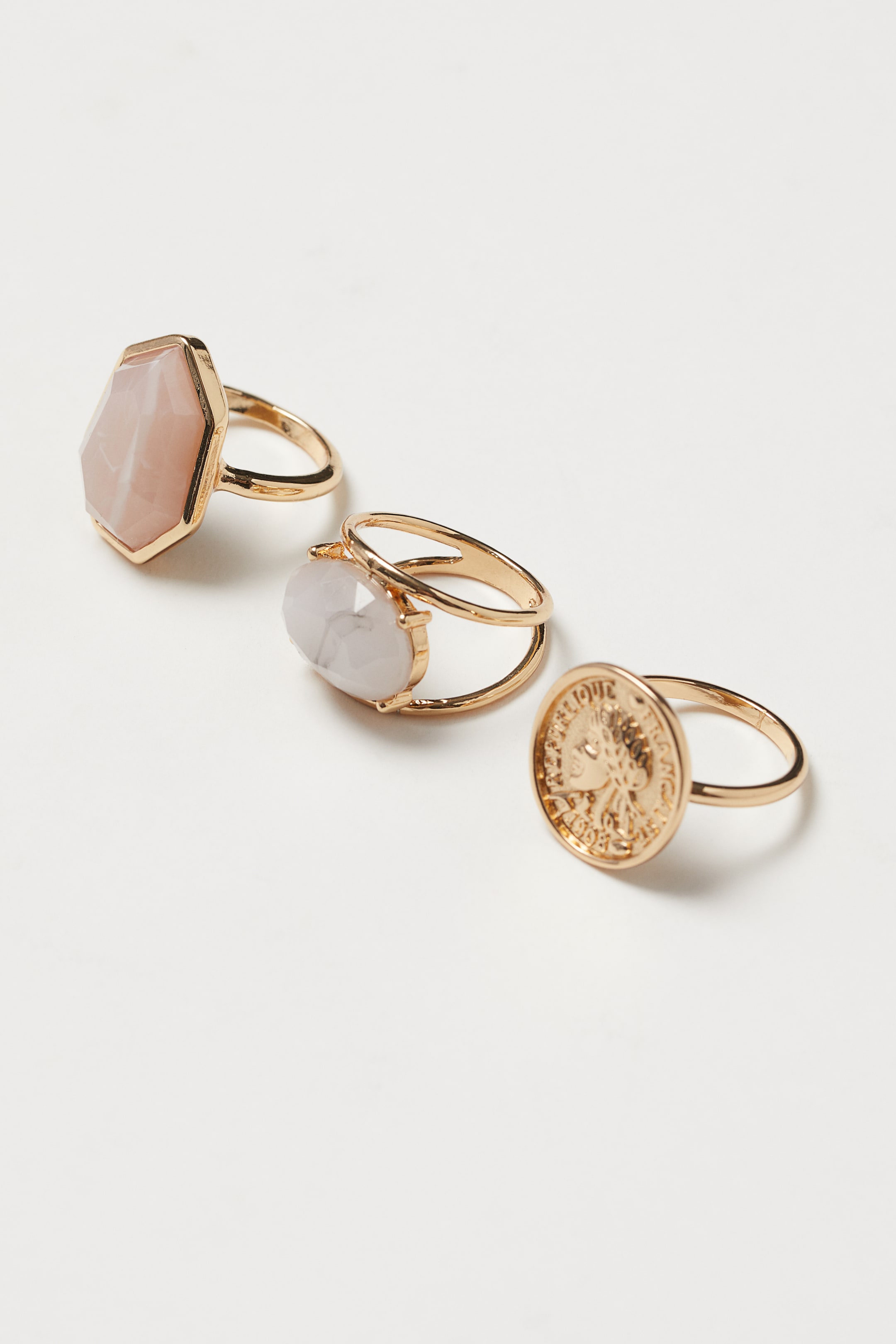 Agrandir l'image: Bagues, lot de 3 - Doré - FEMME | H&M BE 1