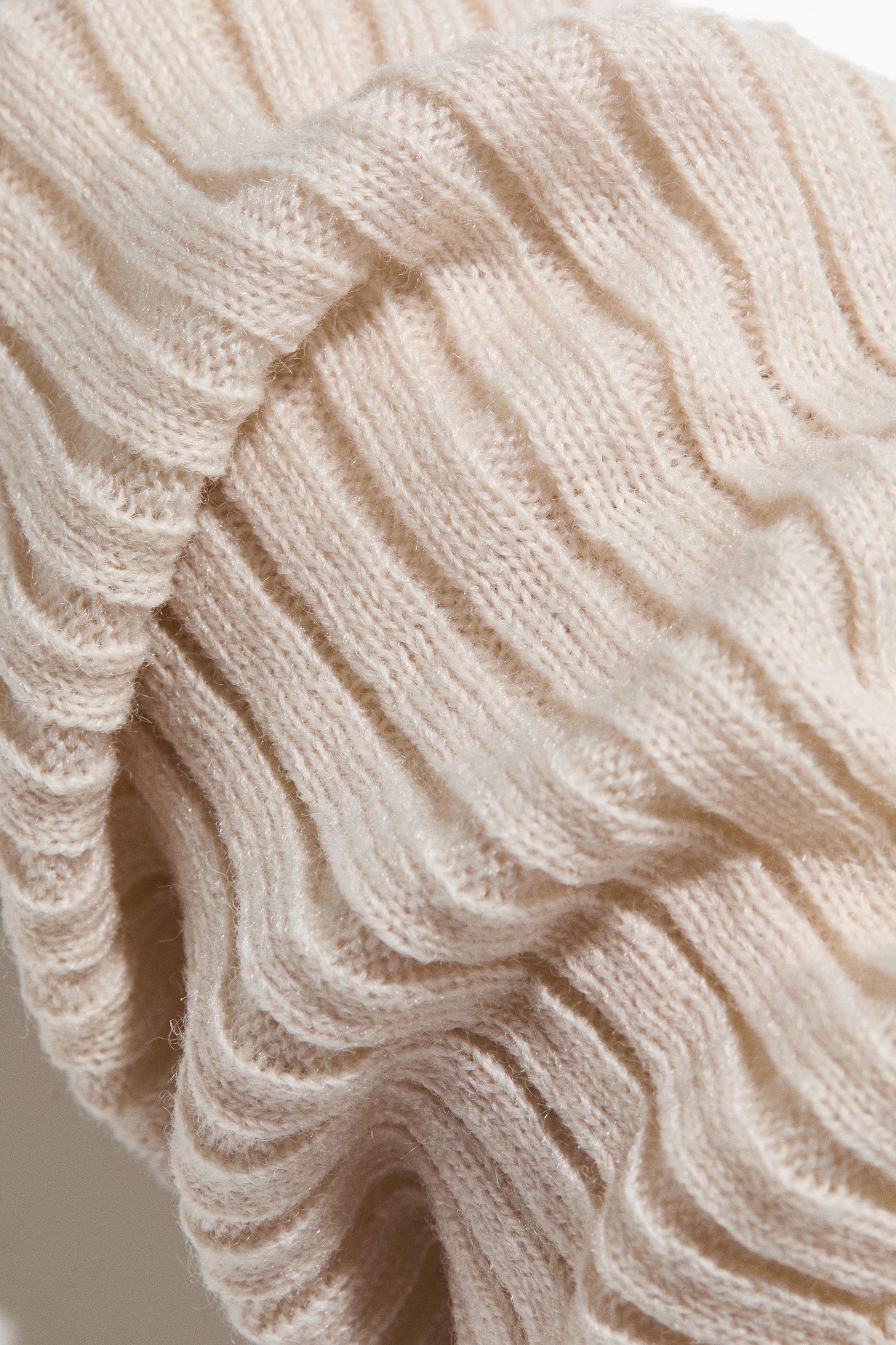 Lot de 2 paires de jambières en tricot côtelé