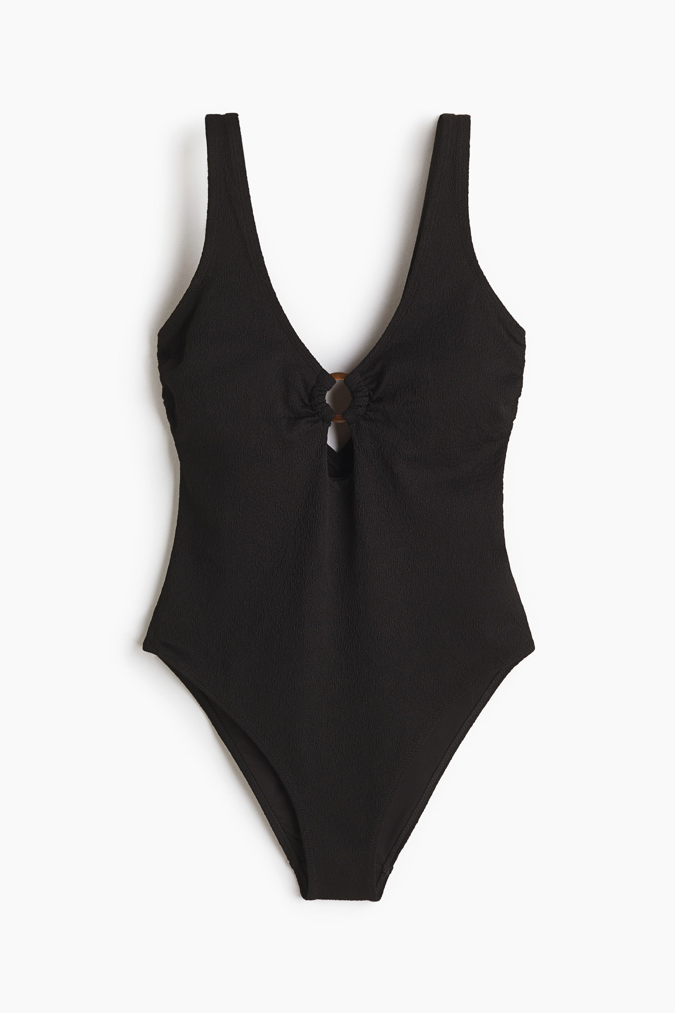 Padded-Cup High-Leg Swimsuit