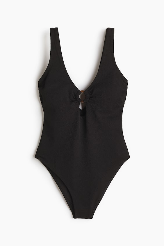 Женские купальники H&M Padded-Cup High-Leg Swimsuit