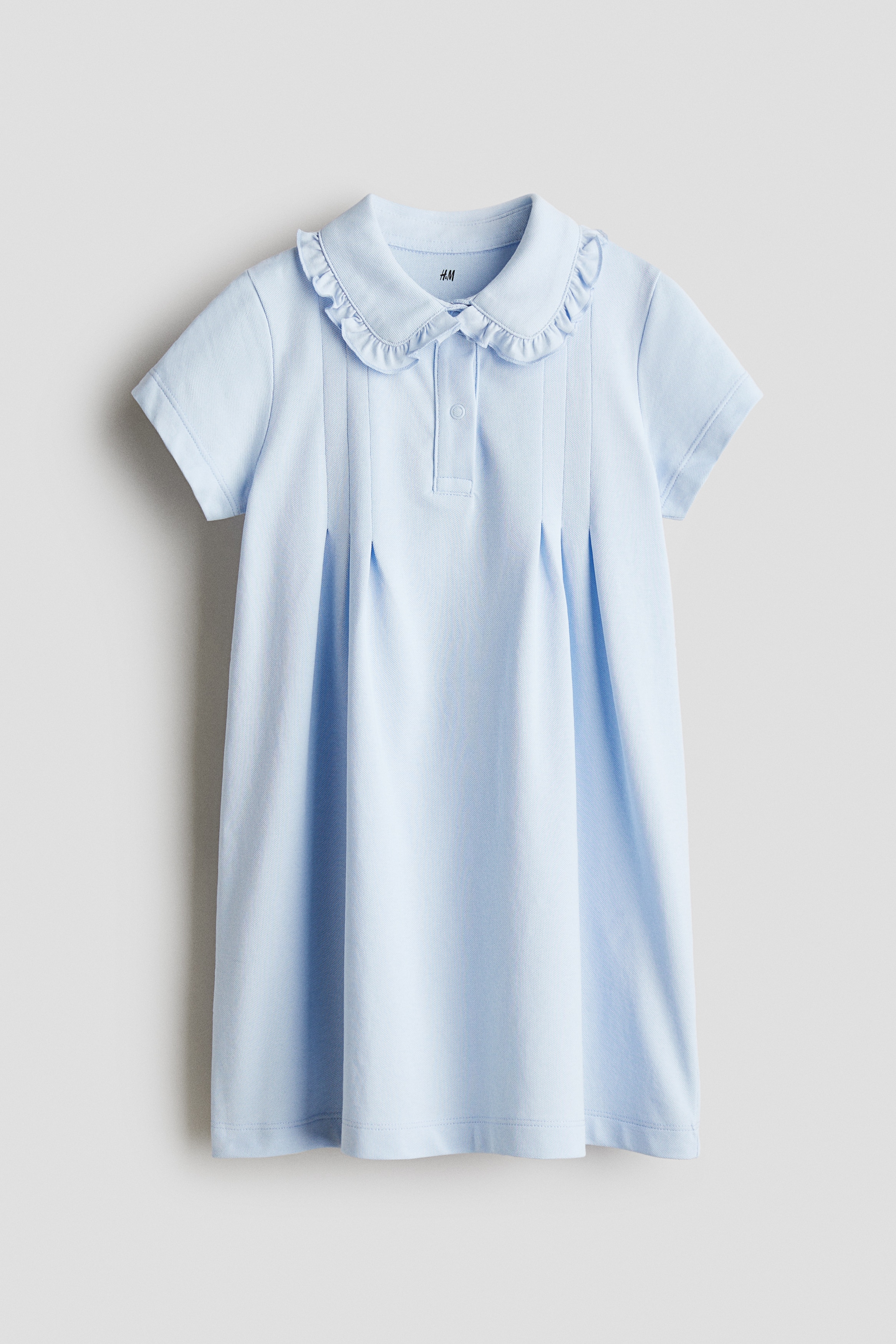 COOLMAX® Piqué dress - Blue/Navy blue