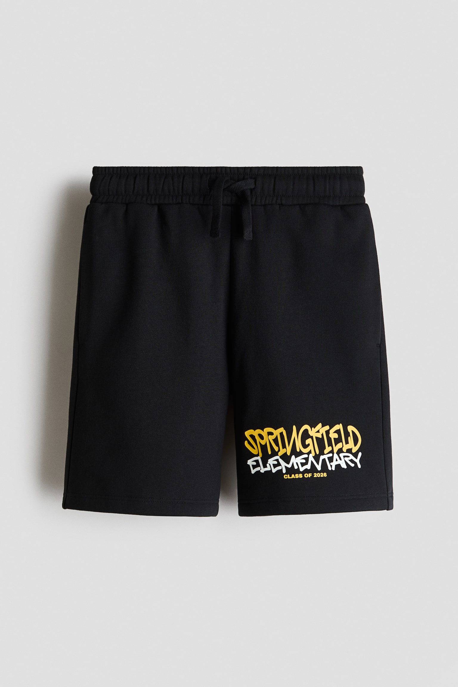 Printed Brushed-Inside Sweatshorts - Black/The Simpsons/White/Garfield/Dark green/Fortnite