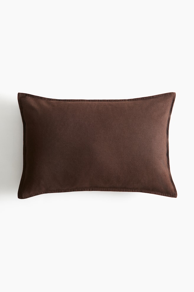 Kussenhoes van linnenmix - Donkerbruin/Taupe/Beige/Donker kakigroen/Dusty lichtblauw/Wit/Saliegroen/Blauw - 1