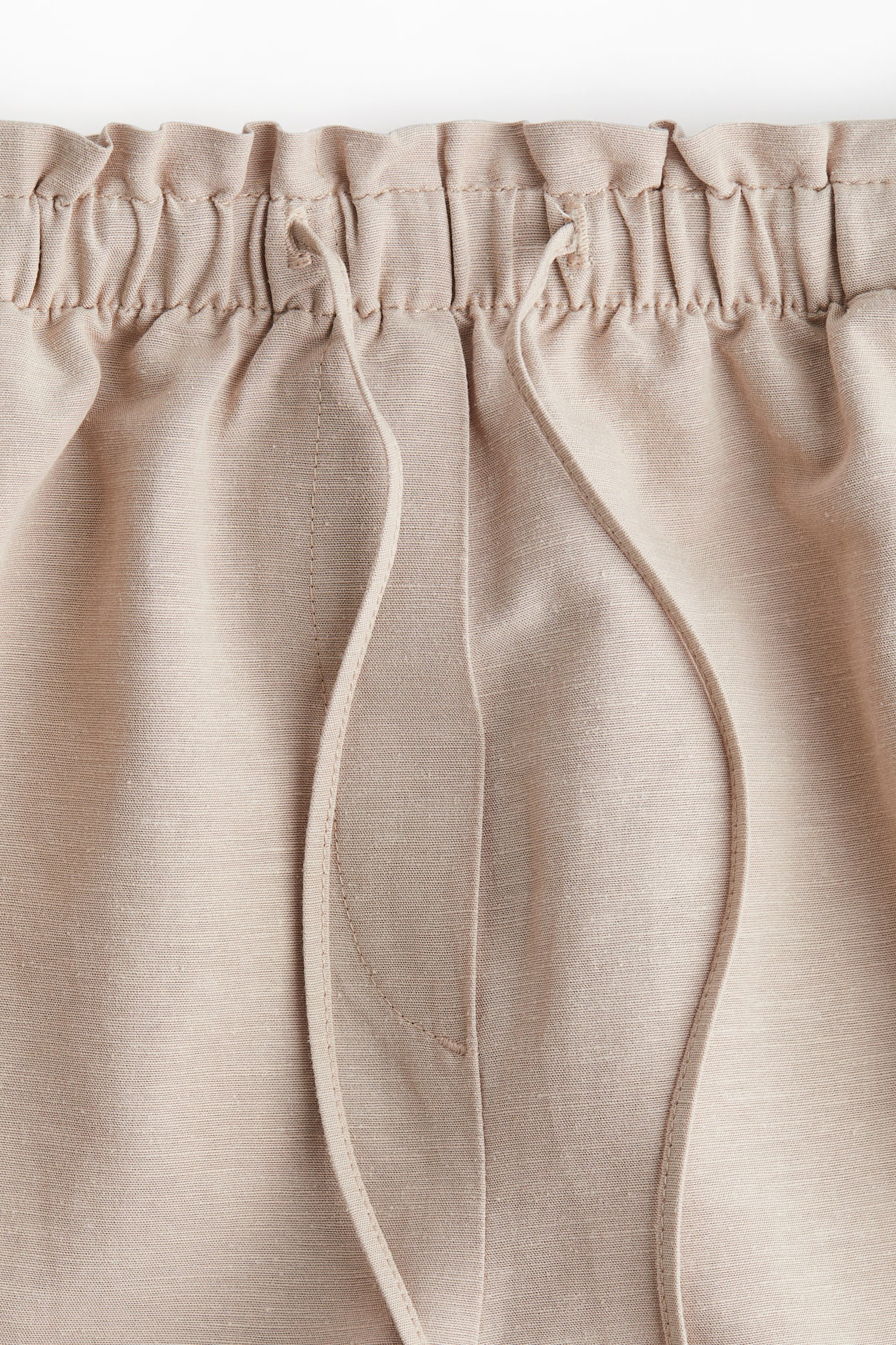 Linen-Blend Drawstring Shorts - image 2