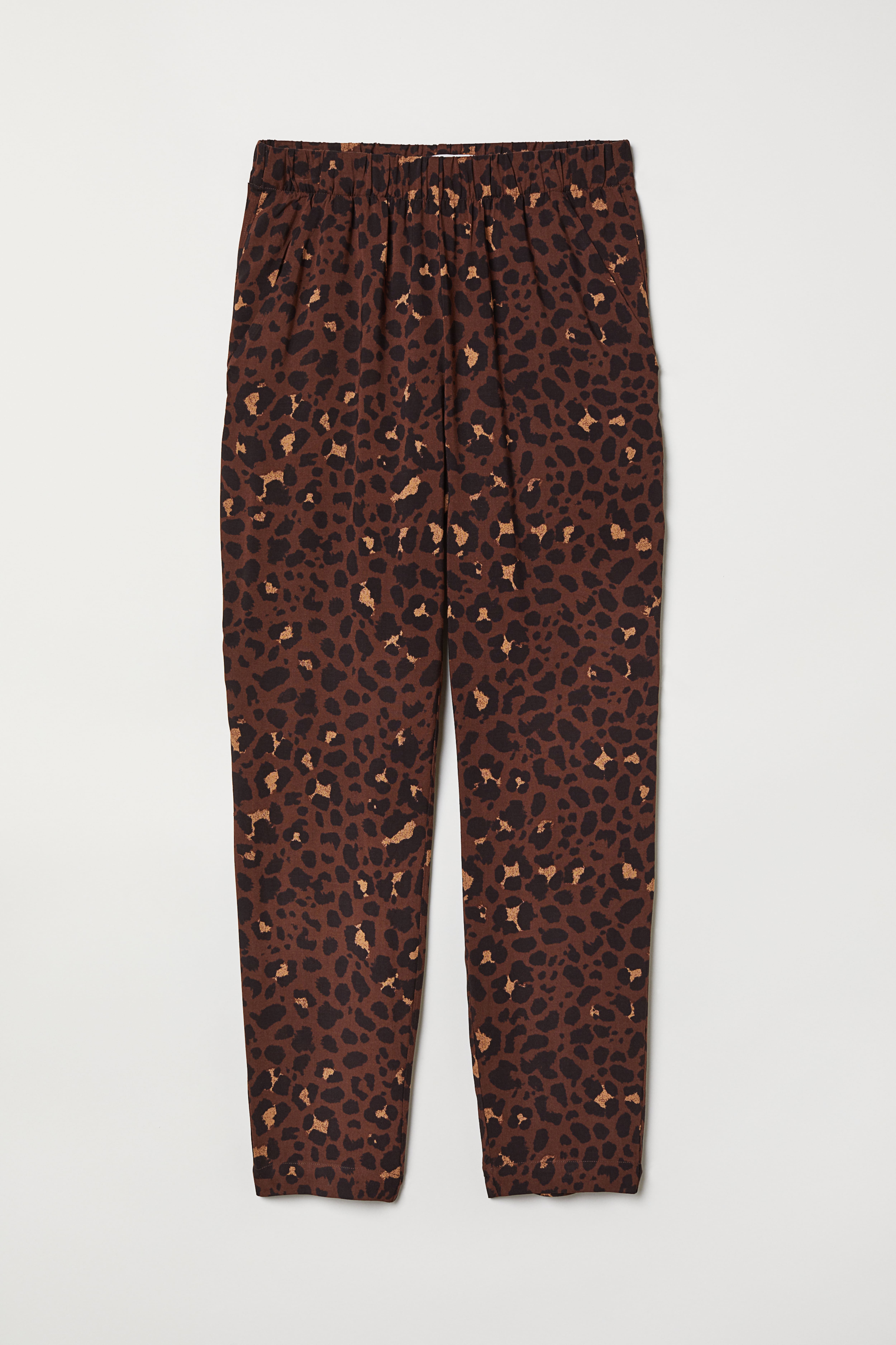 Pull on Pants Brown leopard print Ladies H M CA