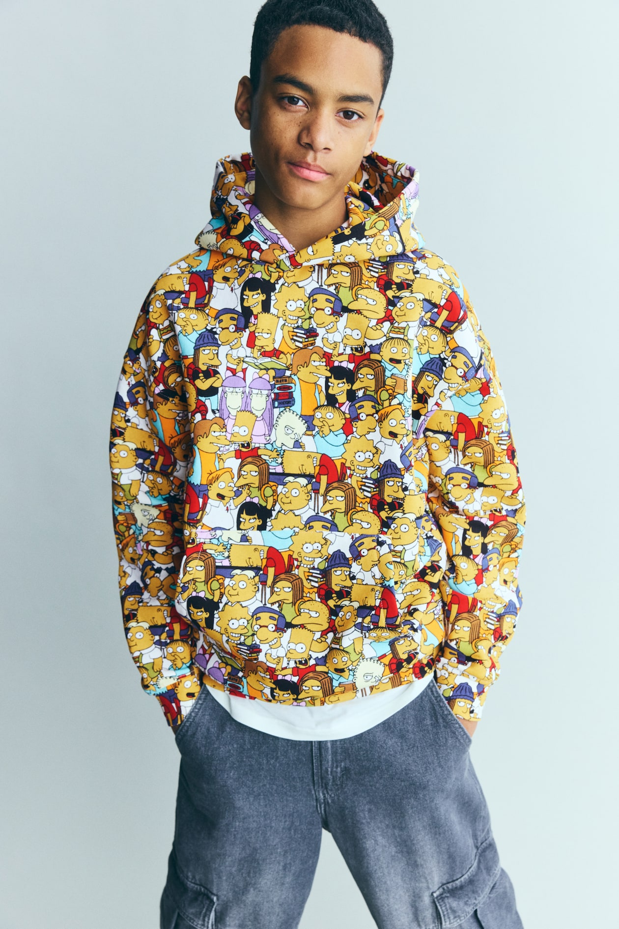 プリントスウェットパーカ - イエロー／ザ・シンプソンズ - Kids | H&M JP