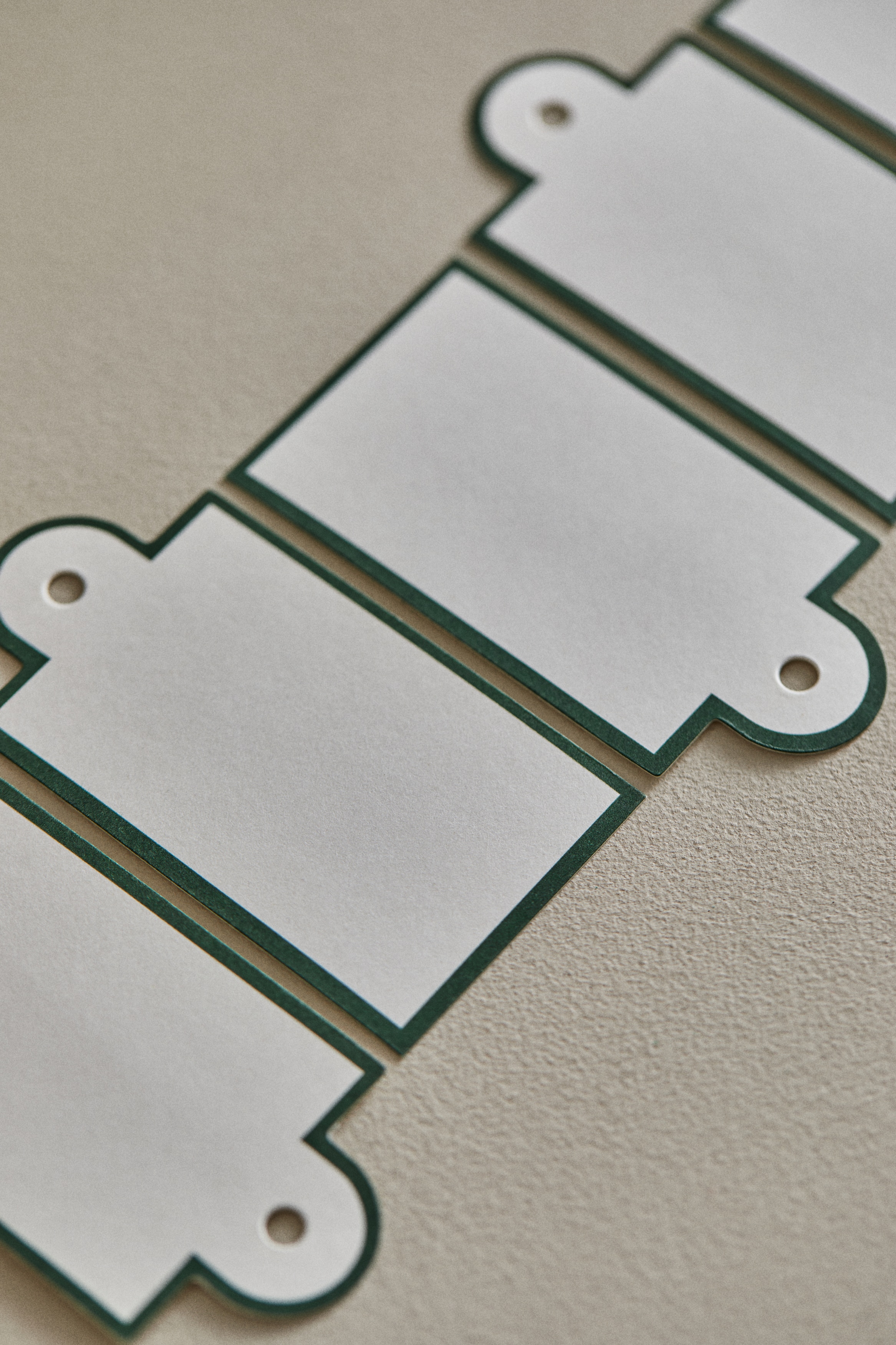 Biglietti chiudipacco 5 pezzi - Verde