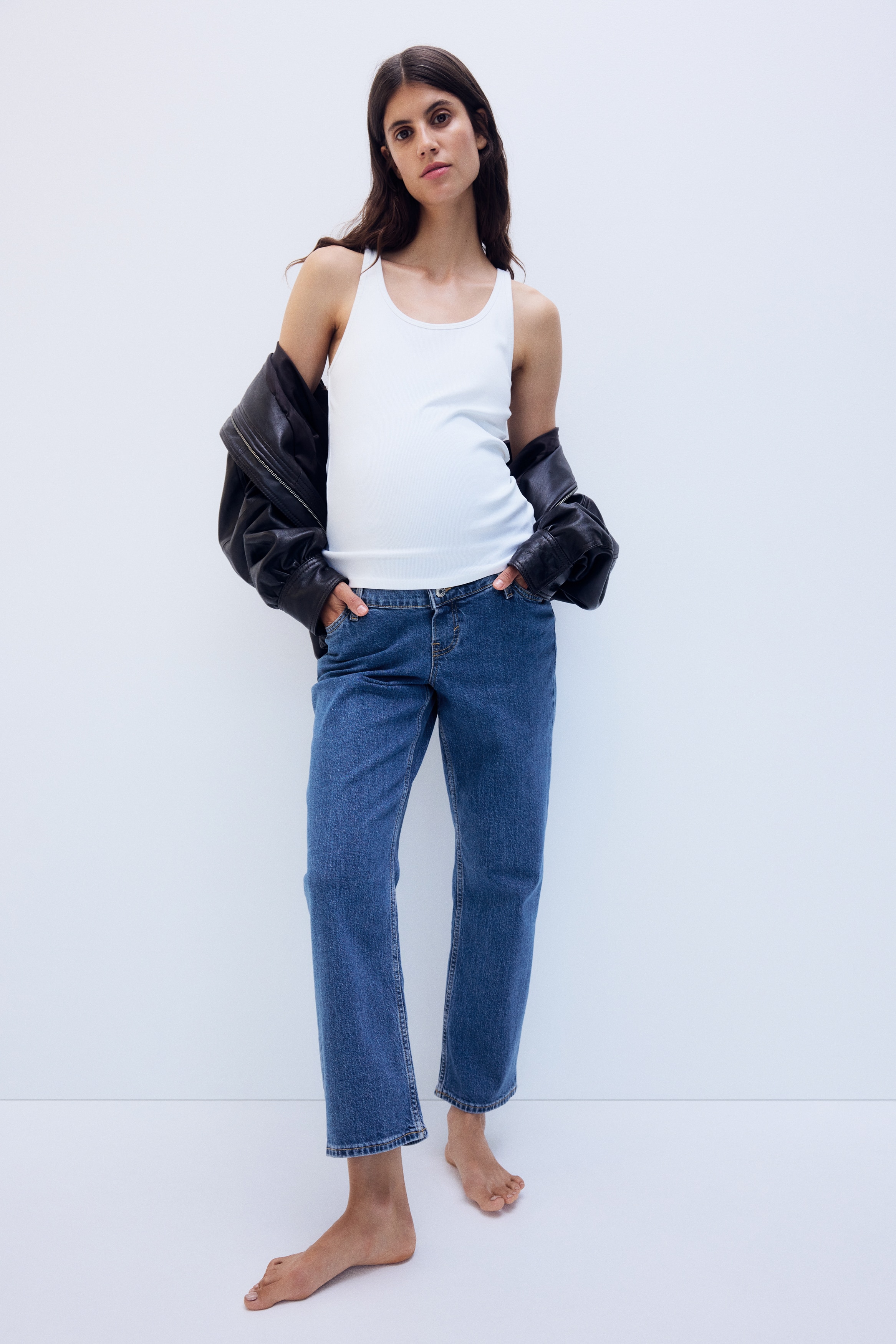 MAMA Straight Ankle Jeans - Denim blue/Denim black/Light denim blue