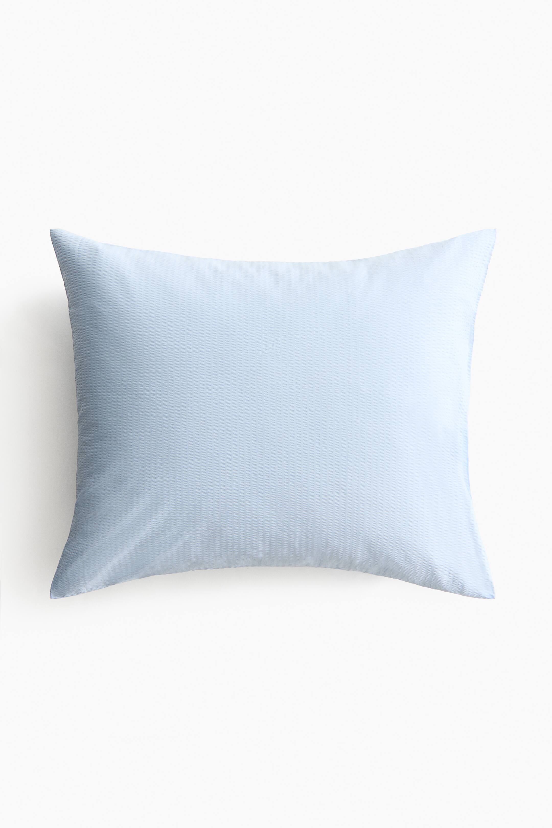 Agrandir l'image: Taie d'oreiller en seersucker - Bleu clair - Home All | H&M FR 2