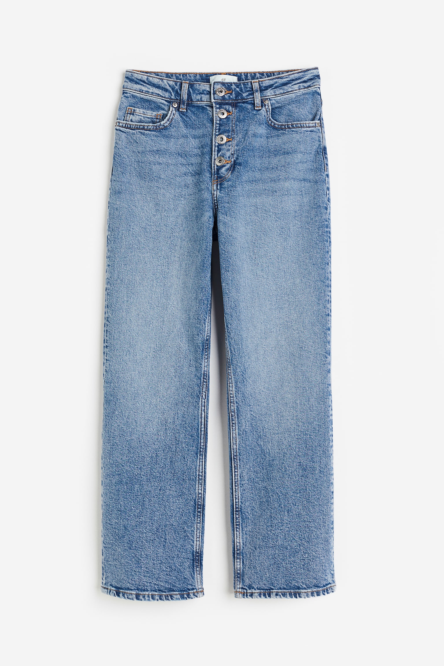 Slim Regular Ankle Jeans - Denim blue/White - 1