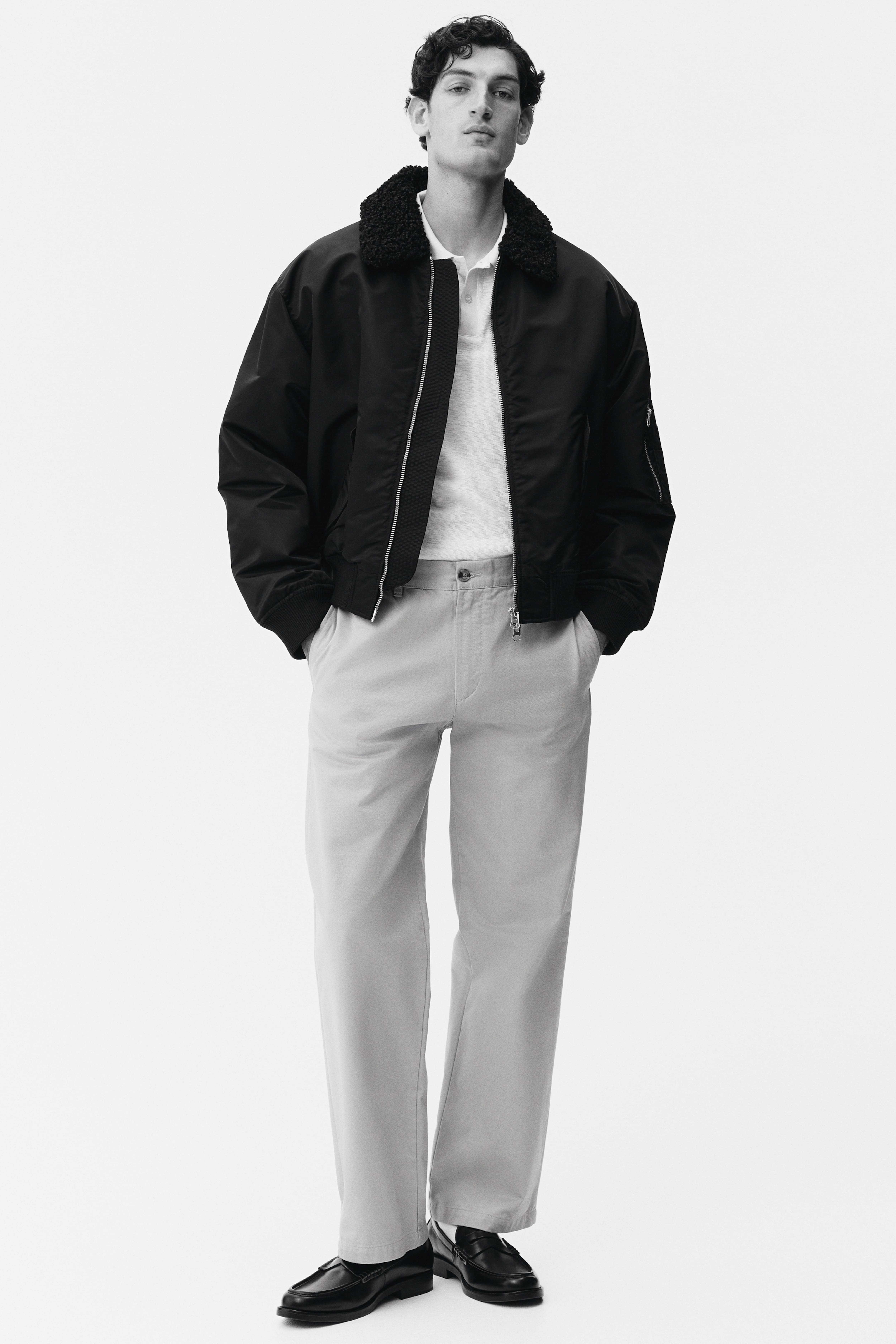 Slim-Fit Jacquard-Knit Polo Shirt