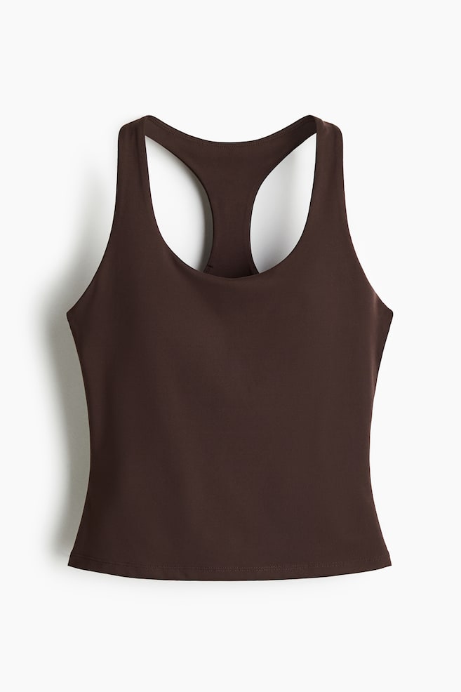 Integral-bra sports top with SoftMove™ - Warm brown/Moss green/Light maroon/Ivory/Black - 1