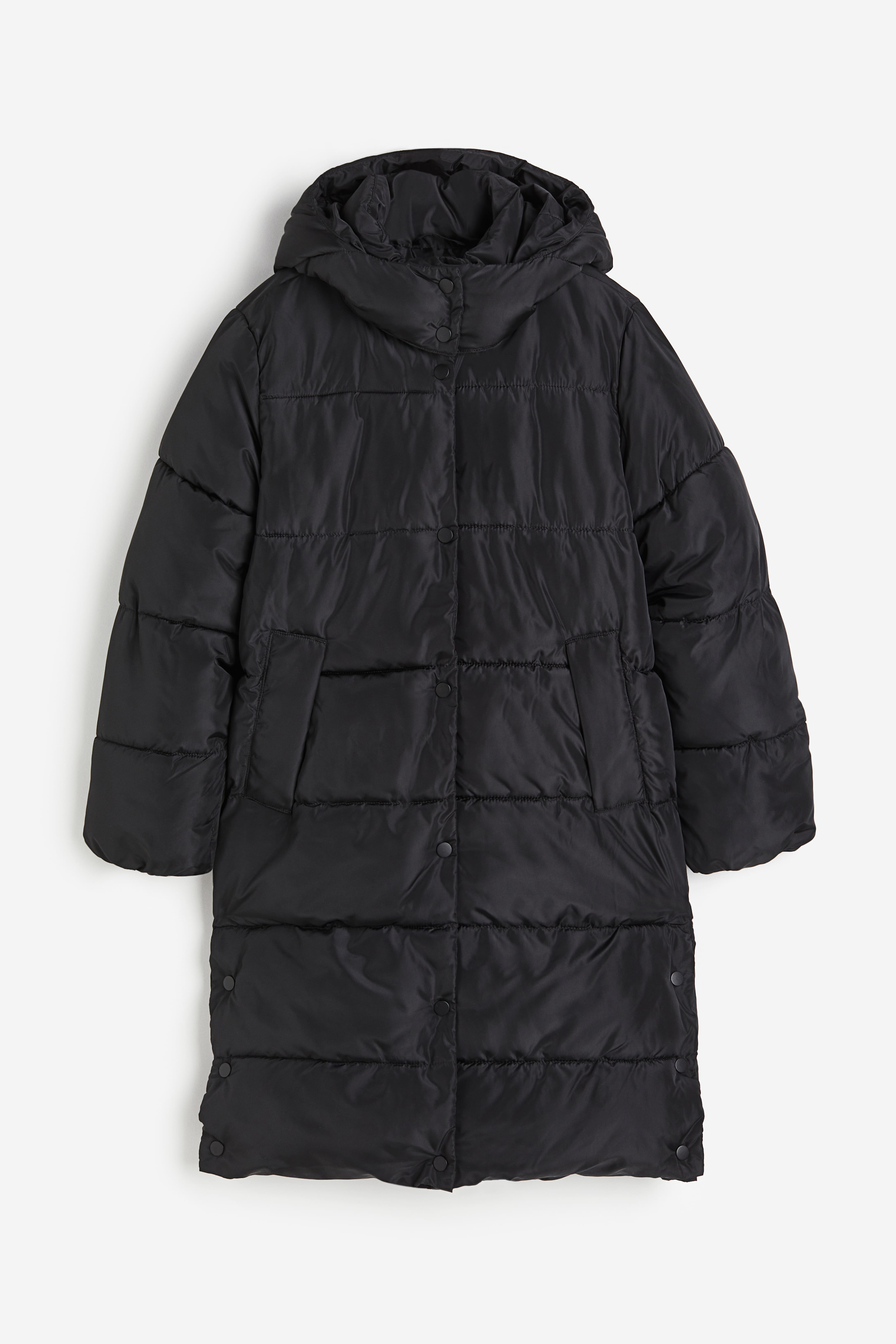 Girls black puffer coats hotsell