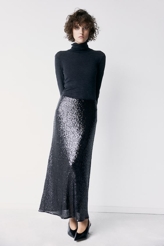 Sequined Maxi юбка