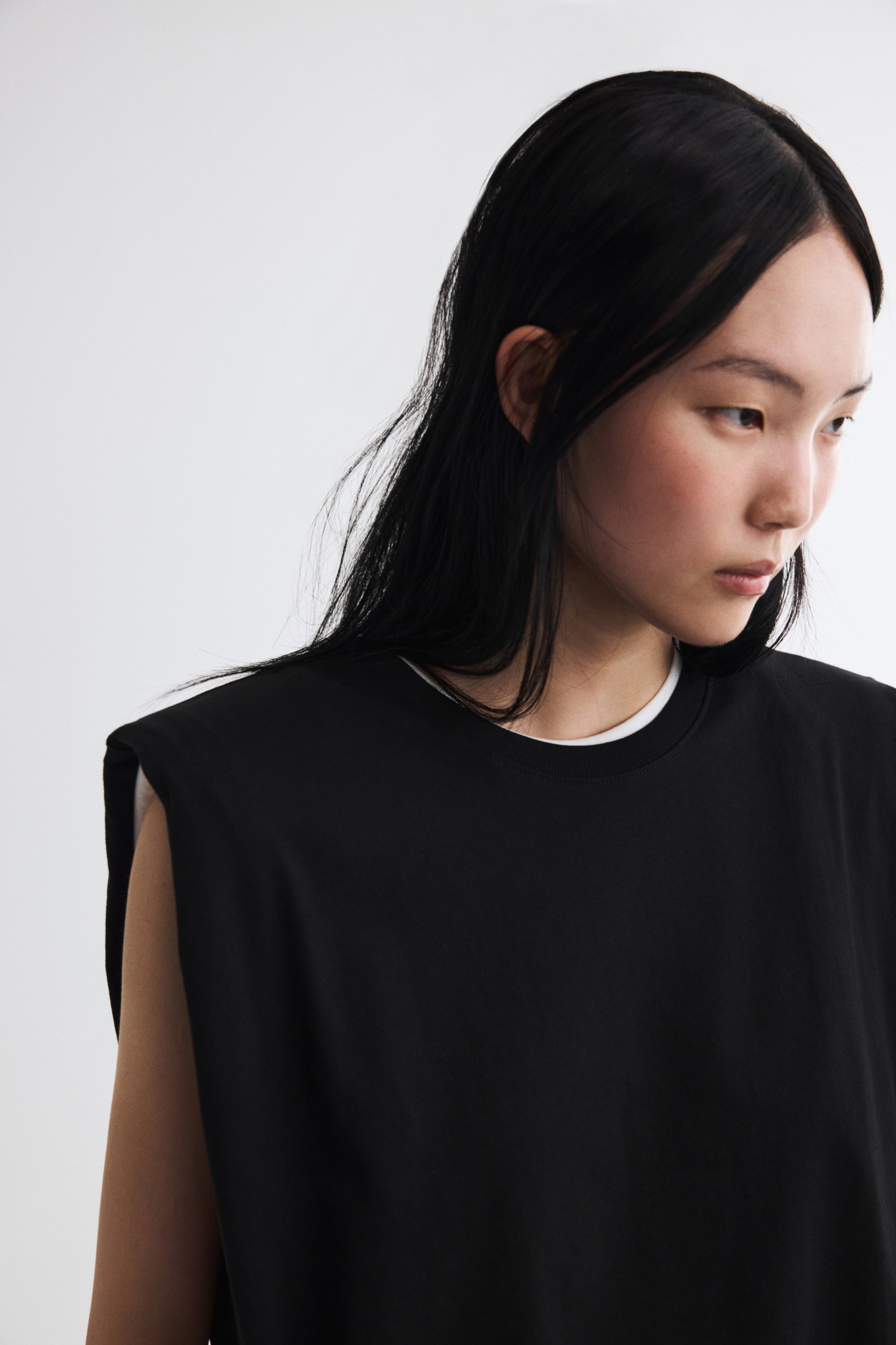 Tank Top with Shoulder Pads