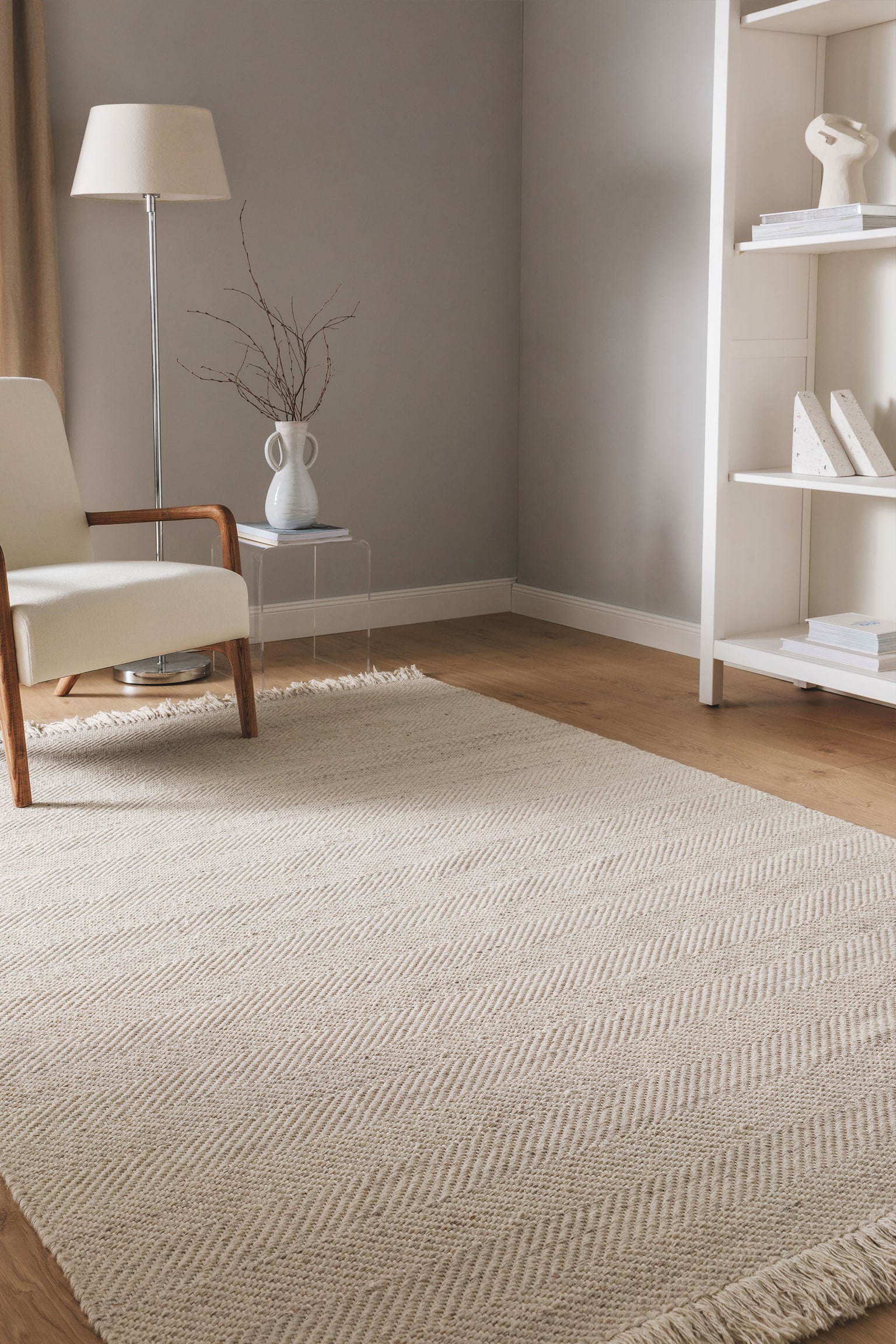 Tapis De Laine Lars - Crème/Gris Clair/Beige - 2