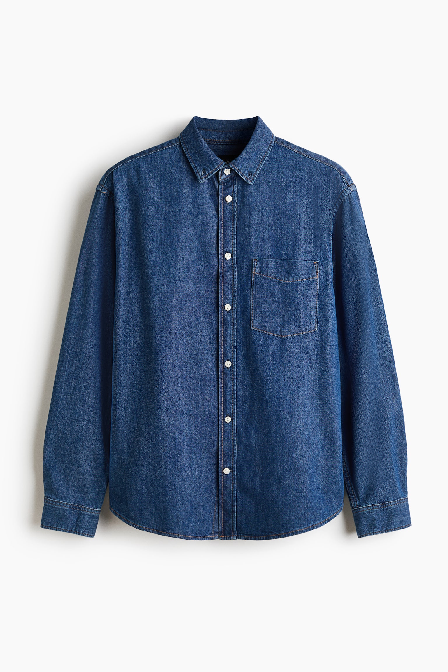 Regular Fit Denim shirt - Dark denim blue/Denim black