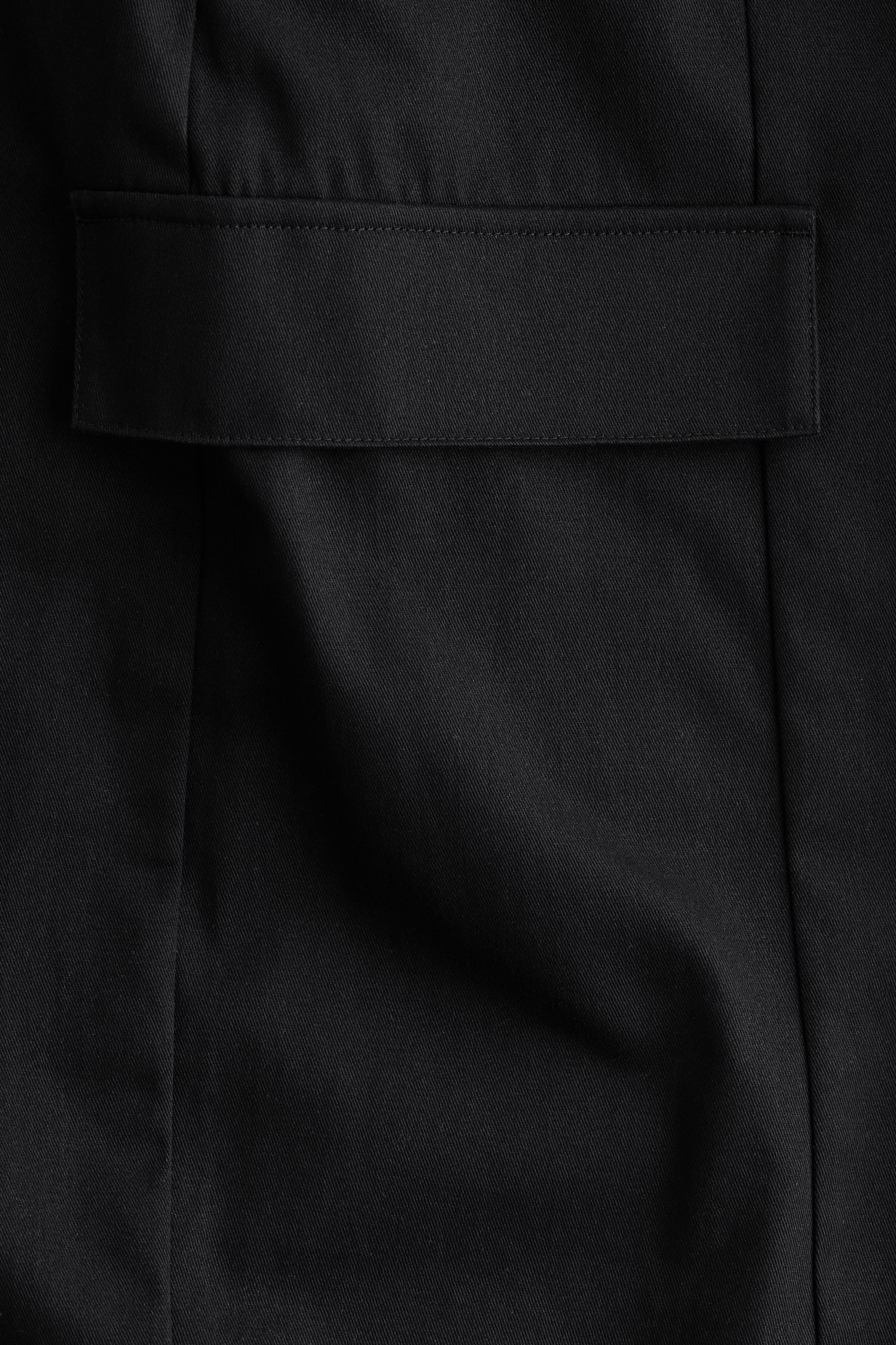 Женские брюки H&M Barrel-Leg Cargo, цвет: Чёрный — фото 6