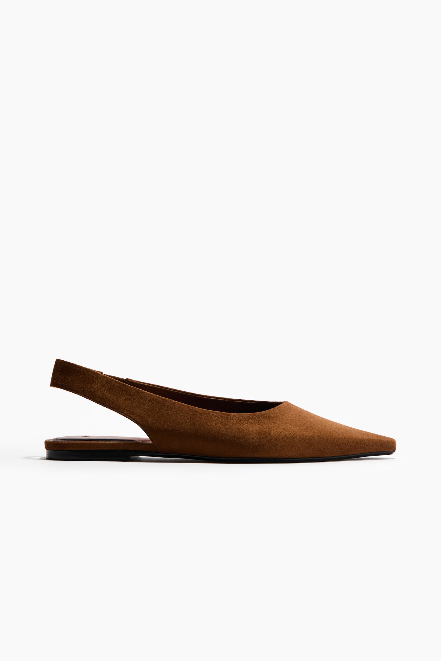 Pointed slingbacks - Brown - 2