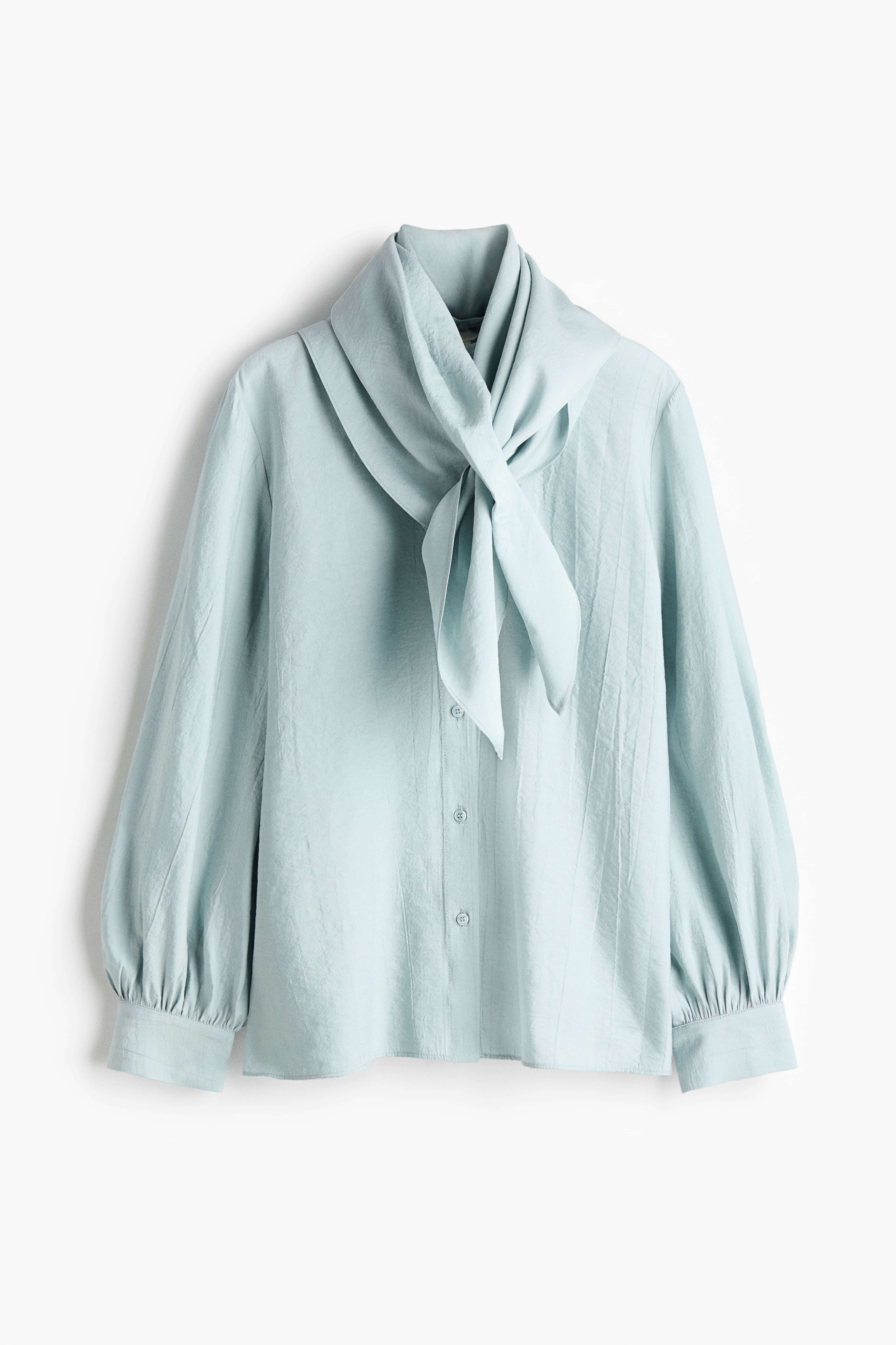 Scarf-Detail Shirt
