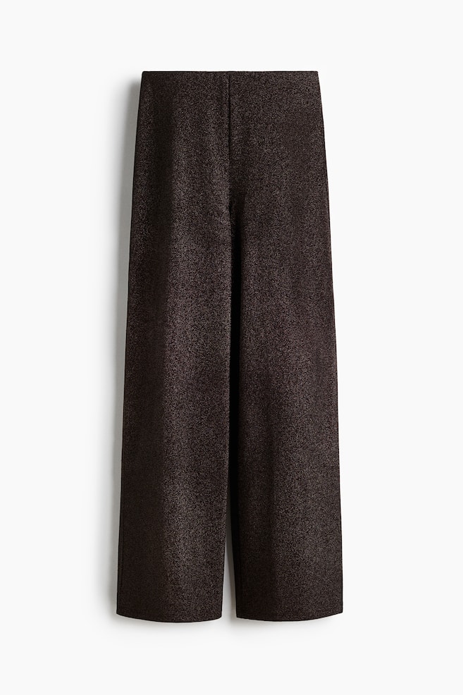 Pantalon scintillant - Marron foncé/Noir/Bordeaux - 1