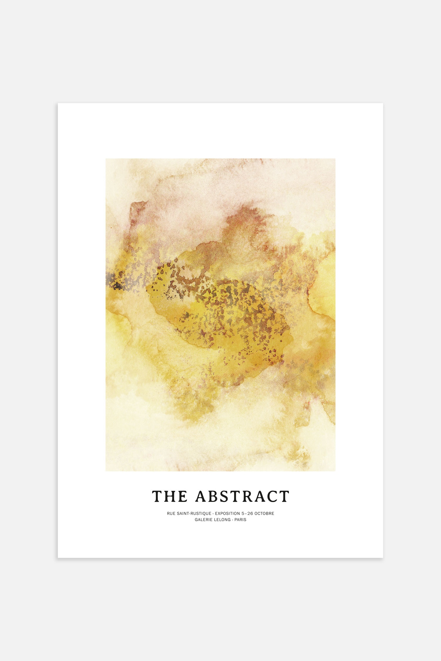 Plakat Abstrakcyjny - Amber Mist/Study In Ink