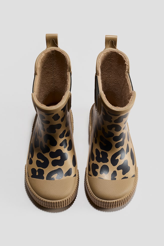 Rubber Boots - Dark beige/leopard print/Dusty blue/dinosaurs - 2