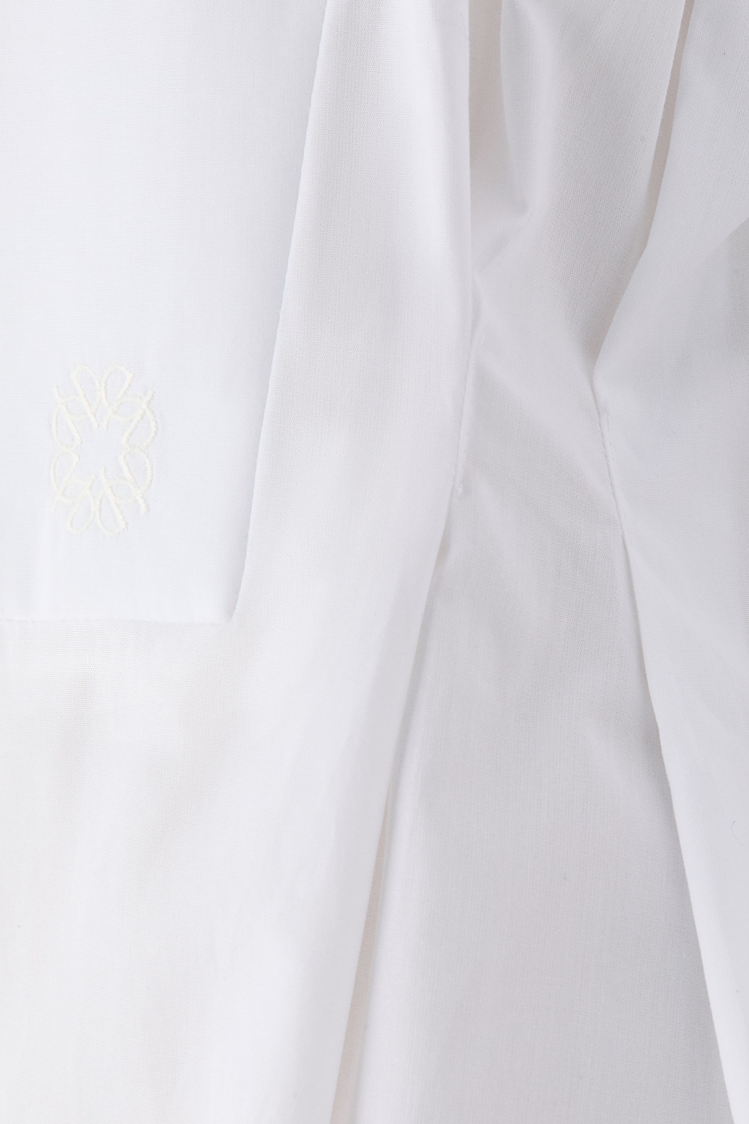 Женская рубашка H&M Bow-Collar Tuxedo, цвет: Белый — фото 3