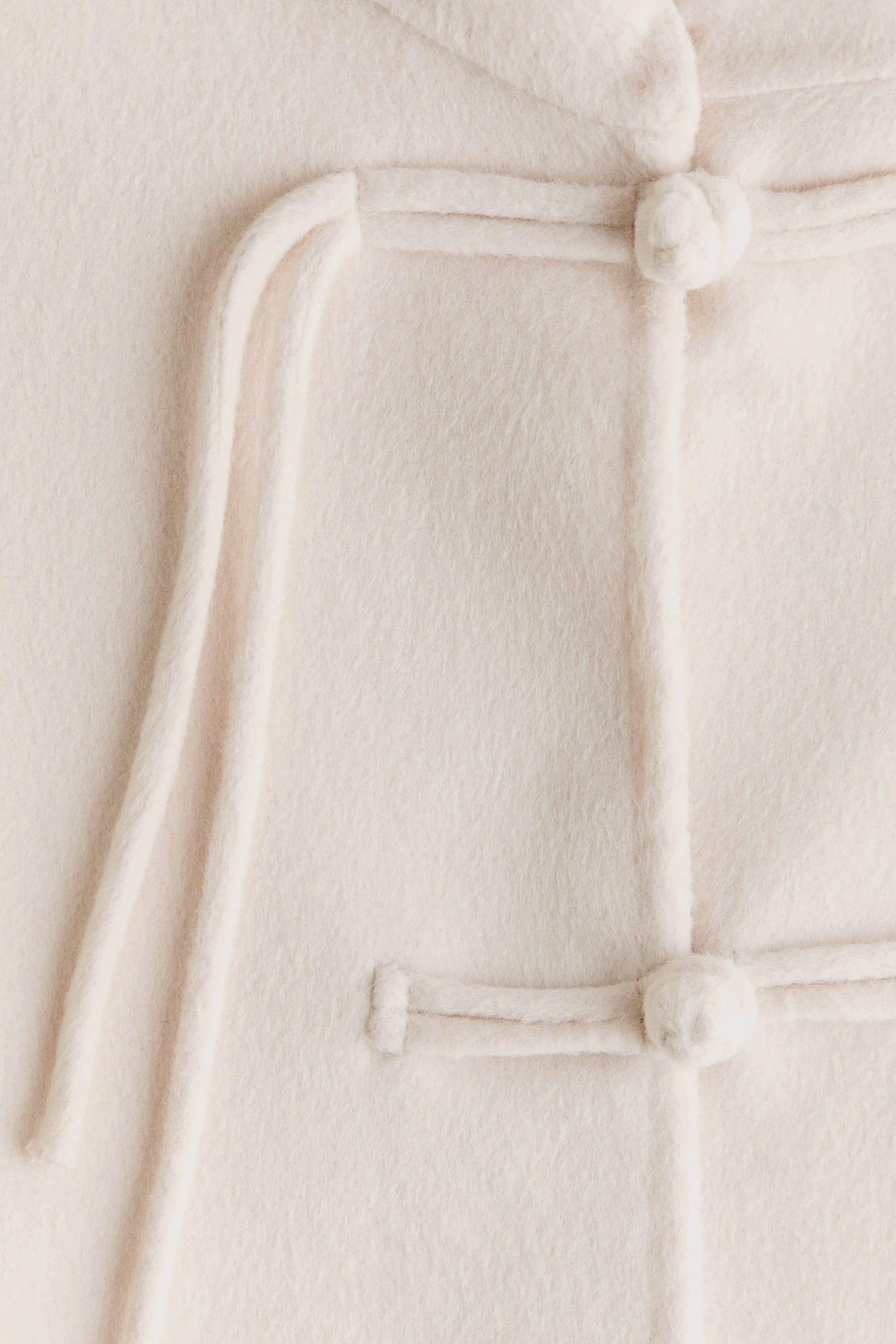 Wool-Blend Tie-Detail Jacket