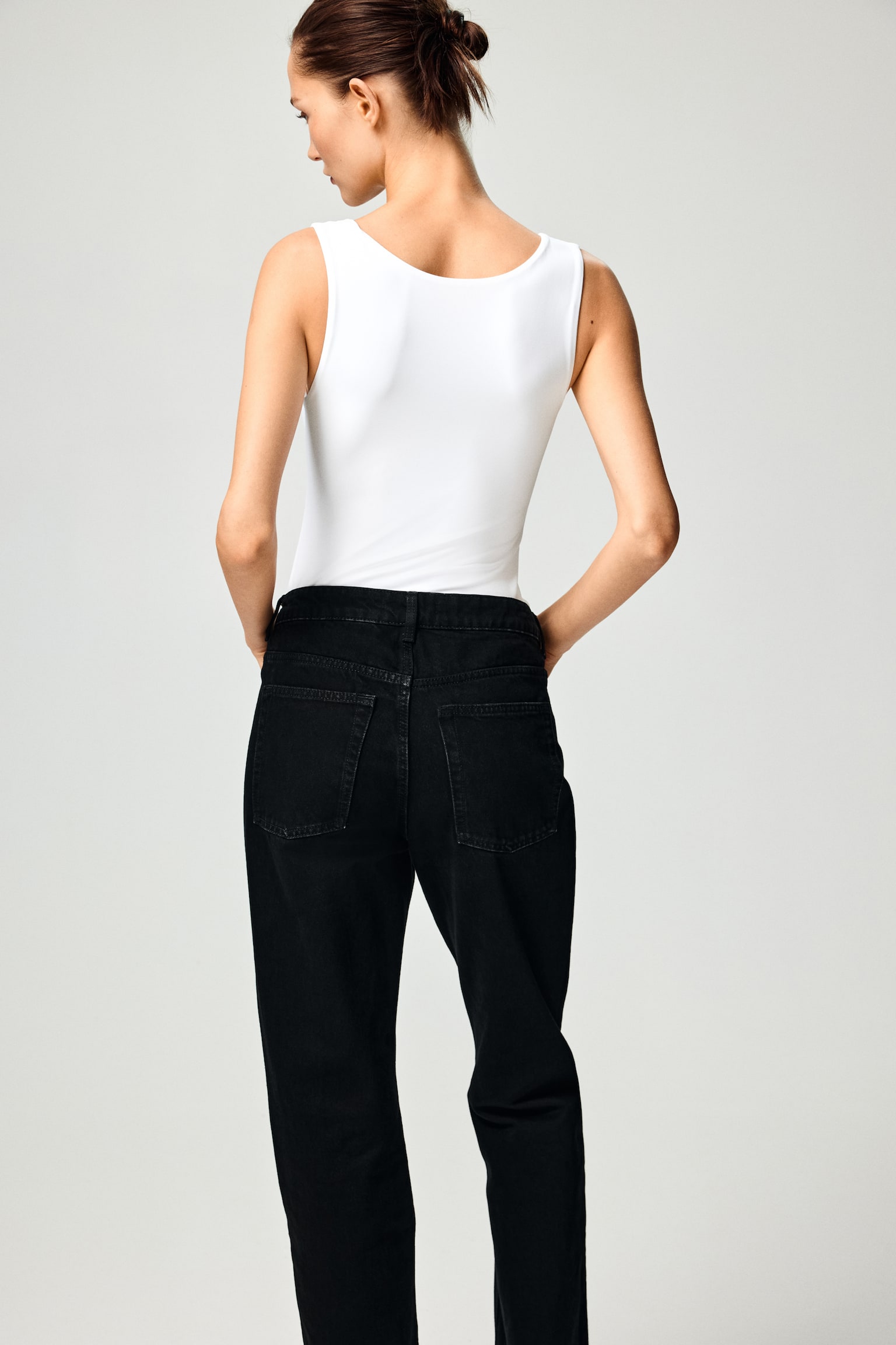 Microfibre vest top - White/Black - 4