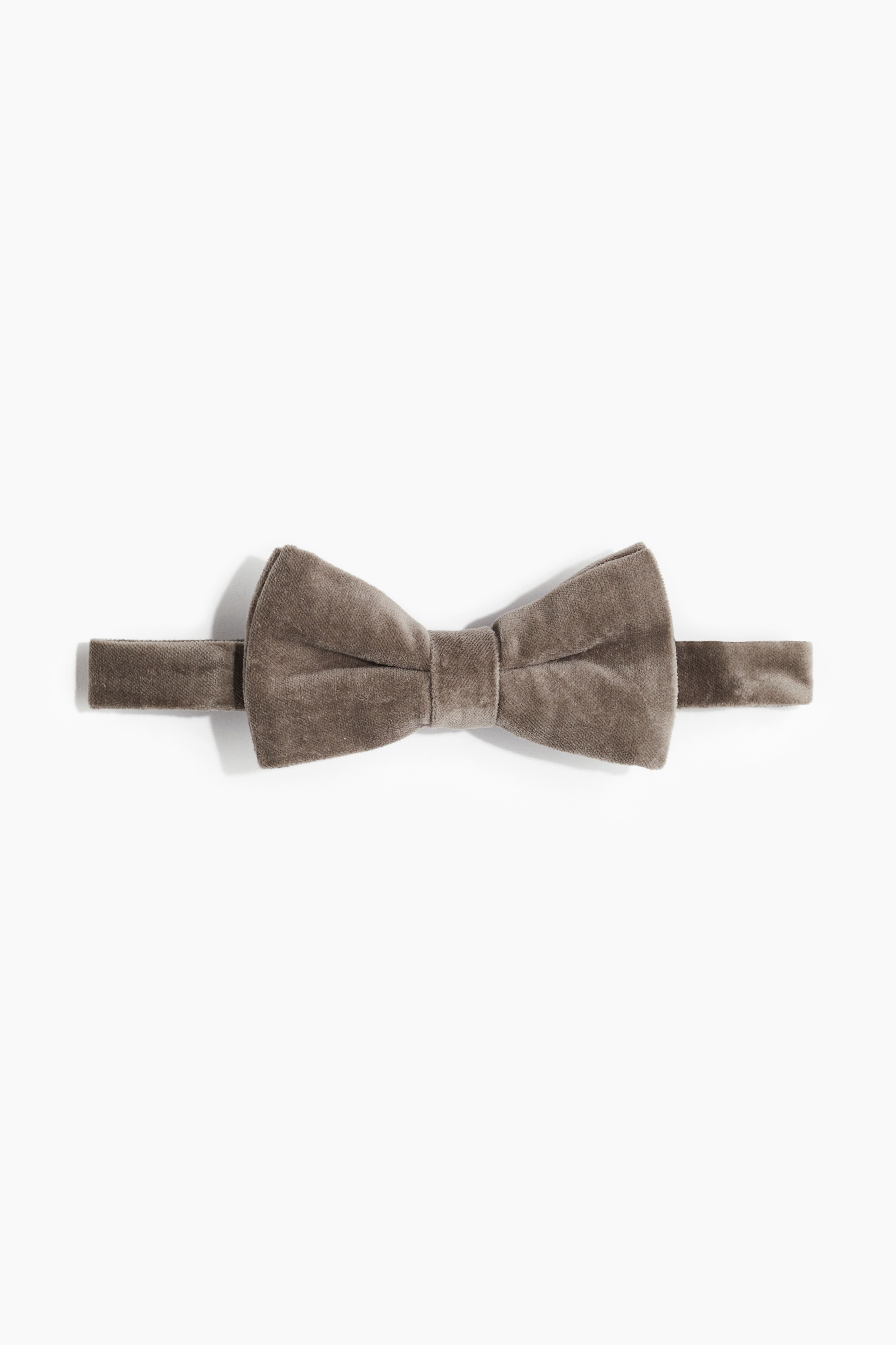 Men Brown Velvet Bow Tie H M