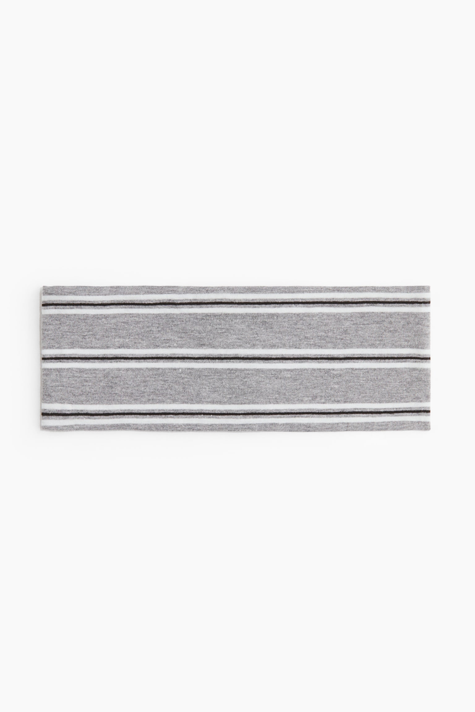 Jersey Hairband - Gray melange/striped