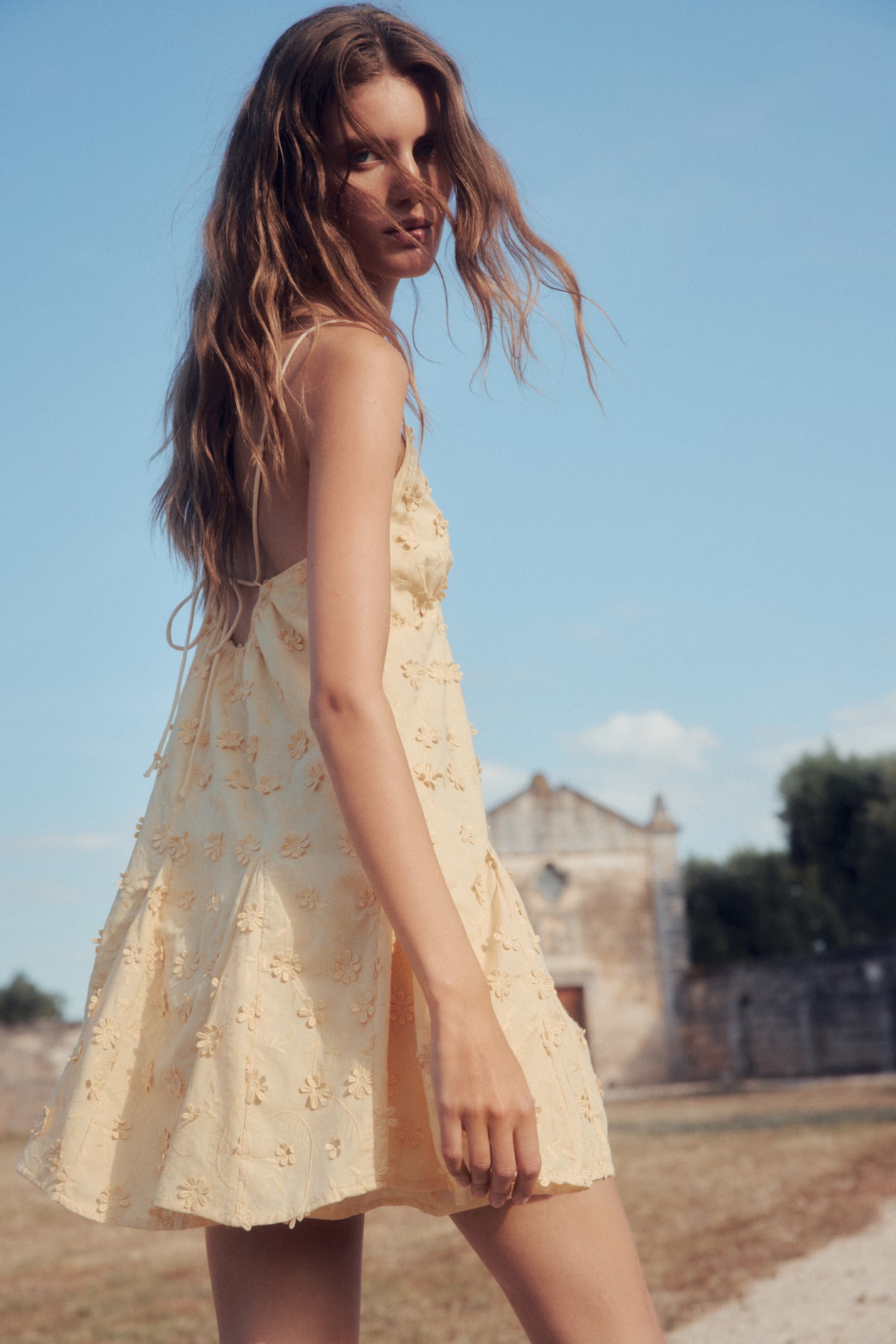 Appliqued Cotton Dress - image 3