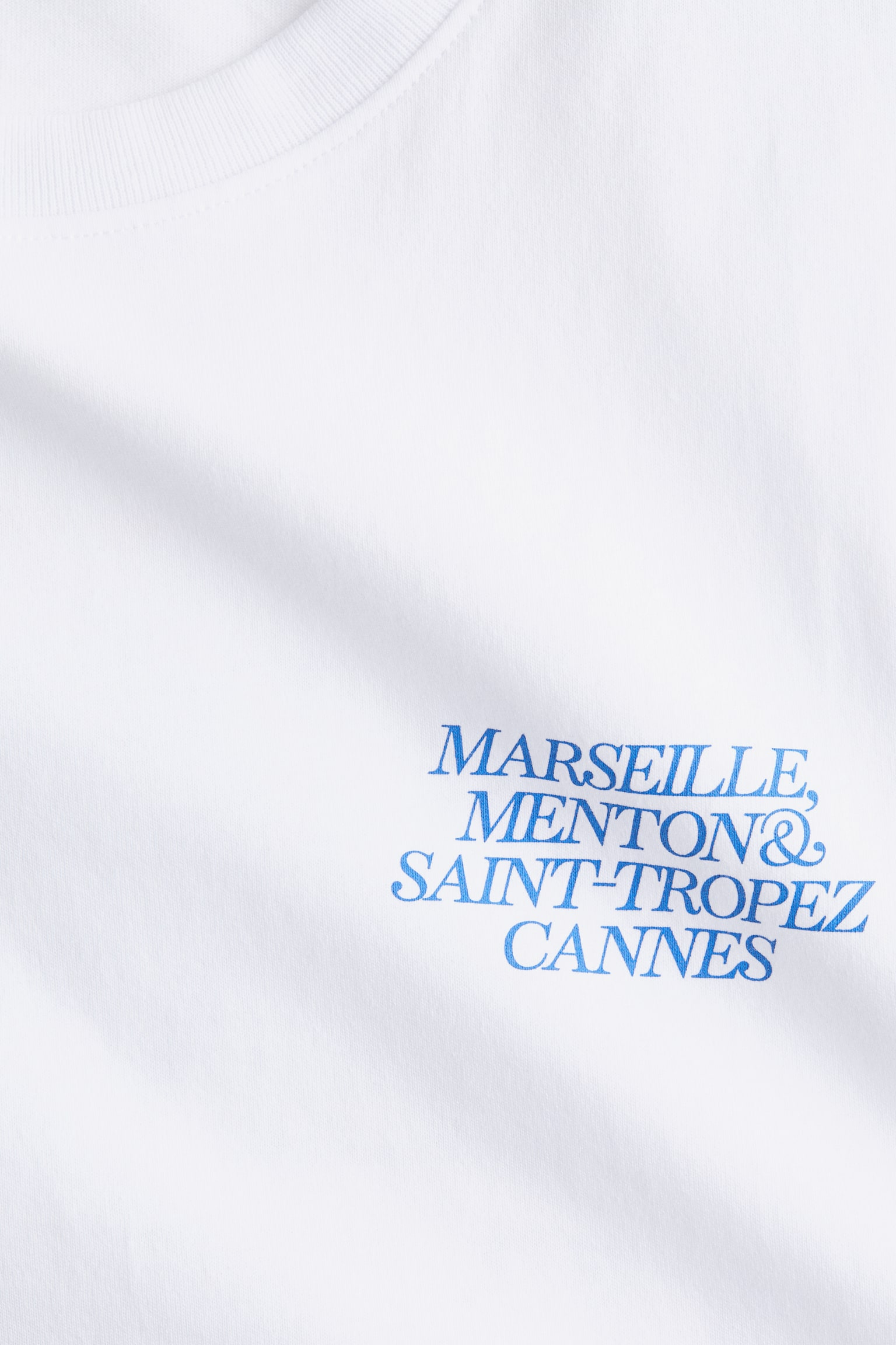 Oversized print-motif T-shirt - White/Marseille - 3