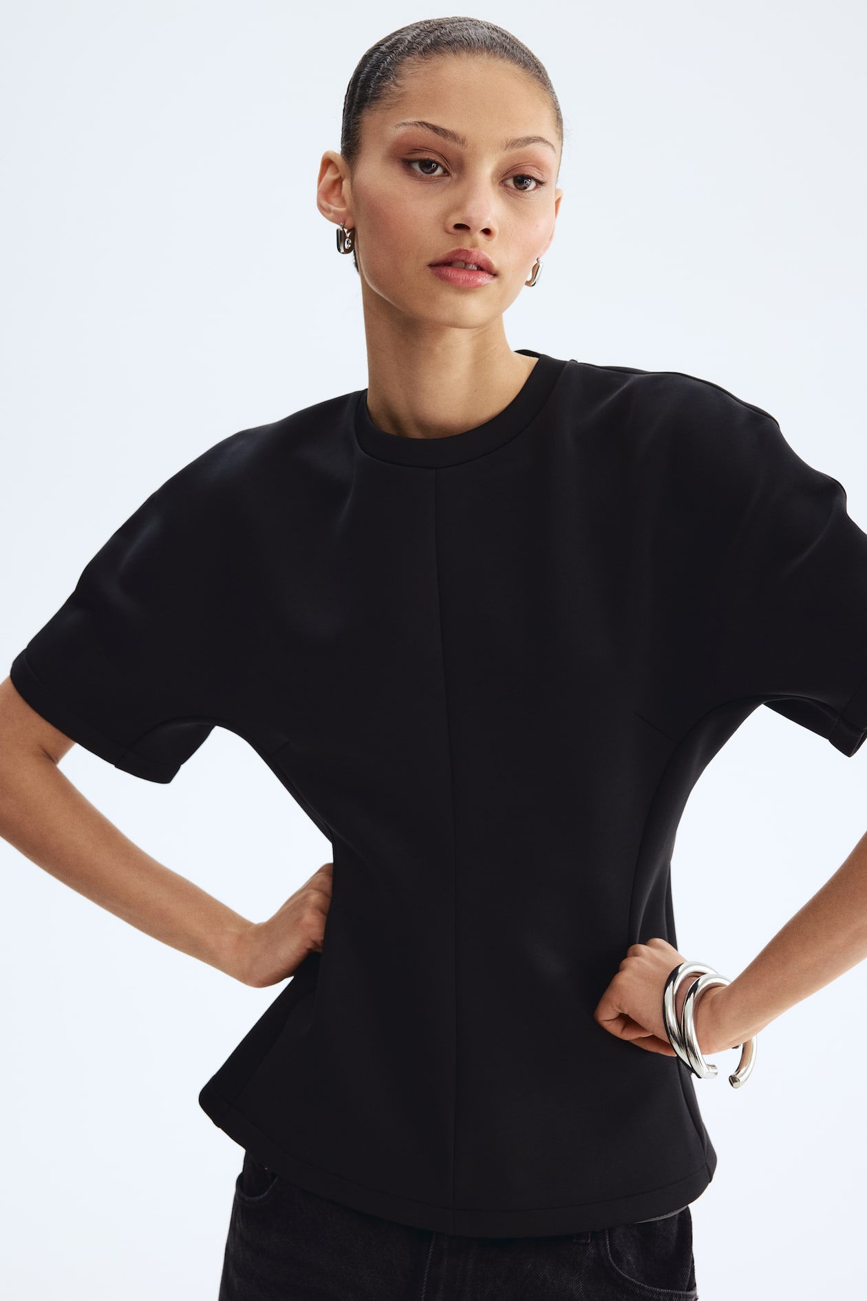 Scuba Peplum Top - image 5