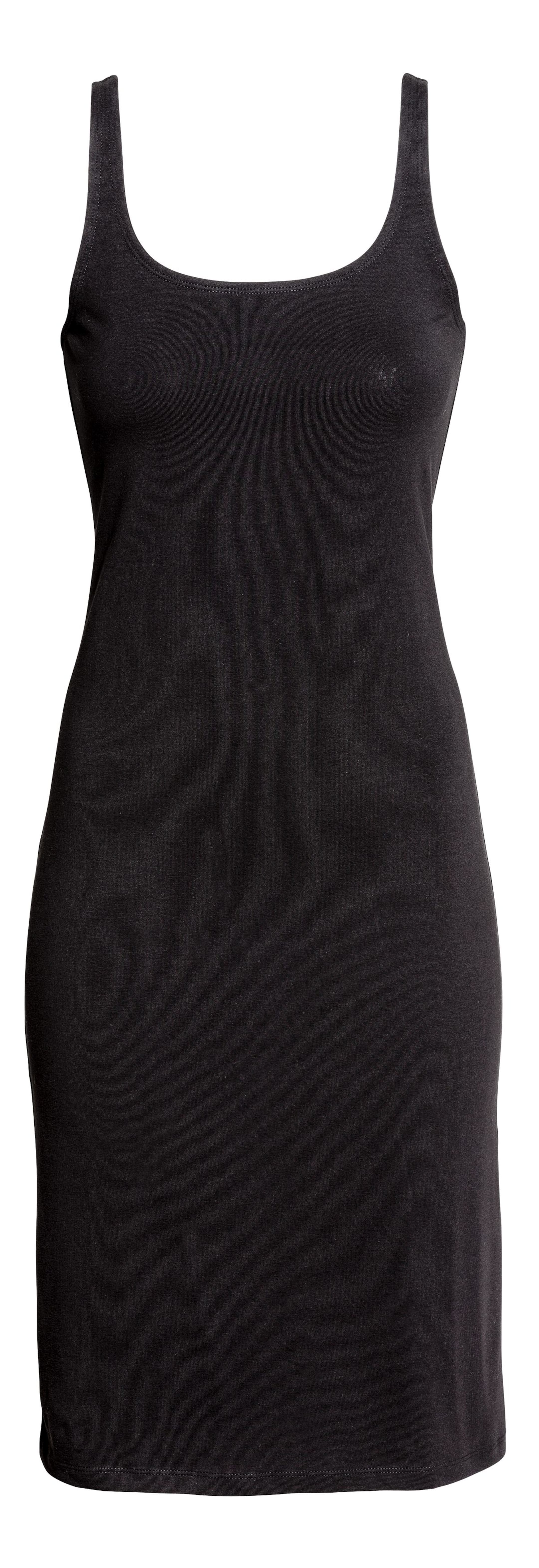 View larger image: Sleeveless jersey dress - Black - Ladies | H&M CA 1