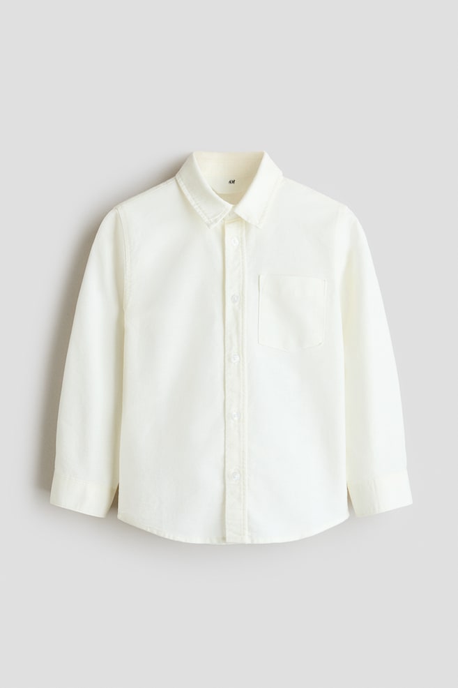 Oxford shirt - White/Light blue/Dark green/Dusty beige - 1