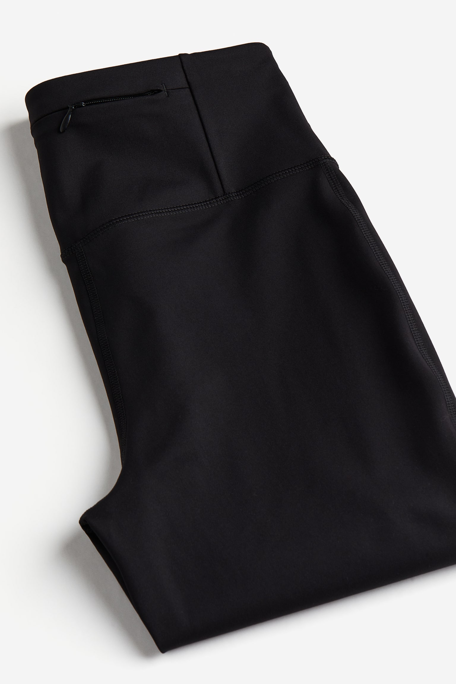 Running Leggings In DryMove™ - Black/Dark khaki green - 7