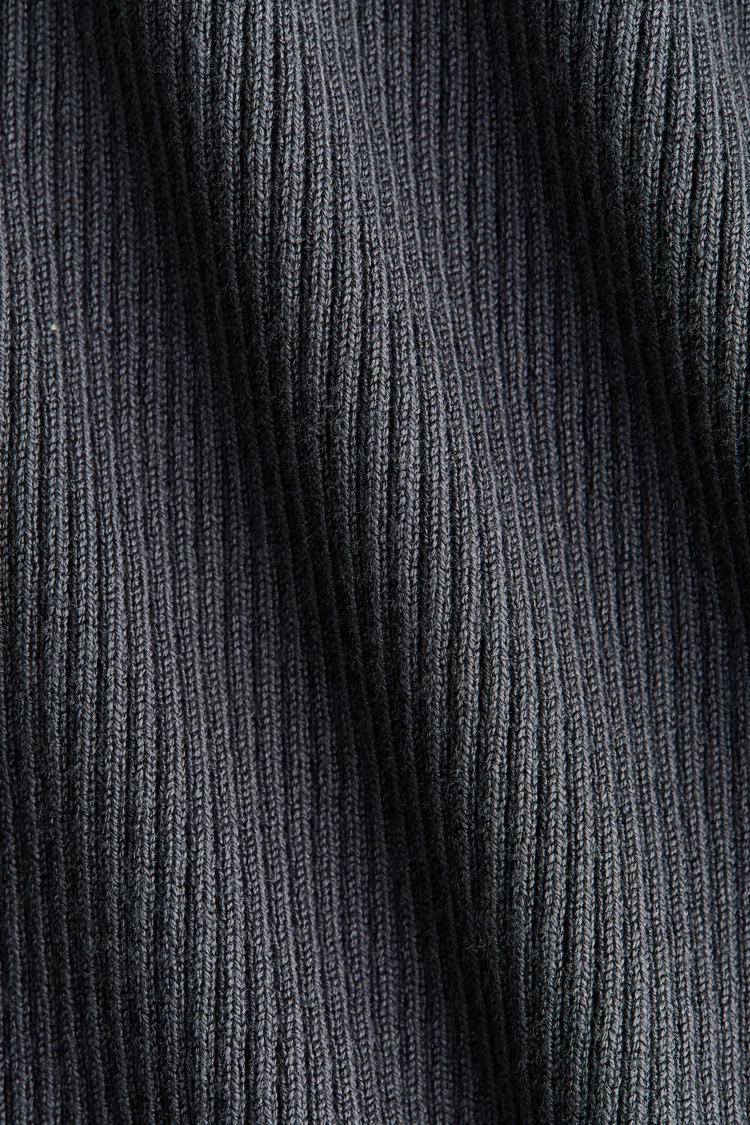 Женский кардиган H&M Rib-Knit Viscose-Blend, цвет: Тёмный серый — фото 6