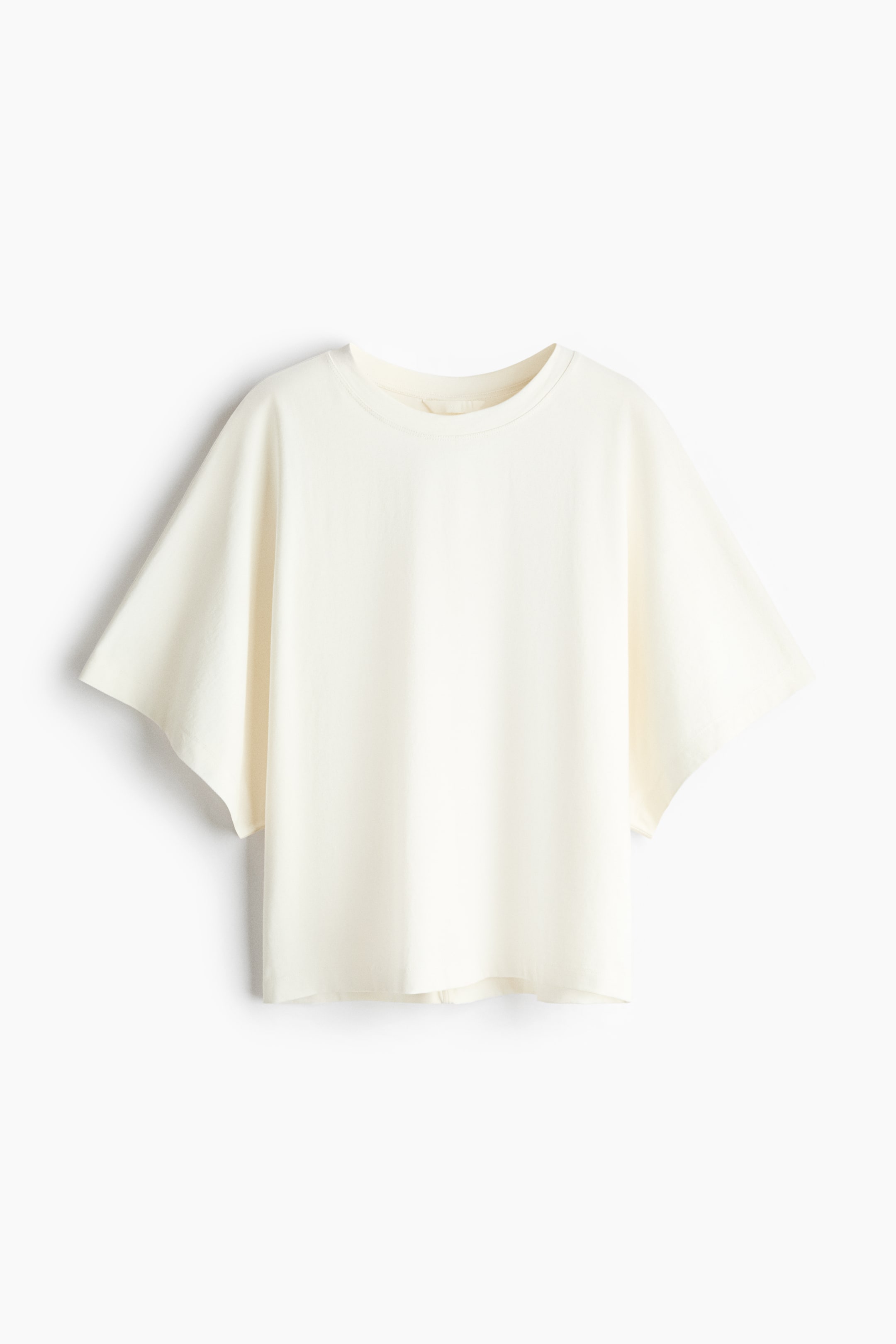 View larger image: Batwing-sleeved T-shirt - Ivory - Ladies | H&M 1