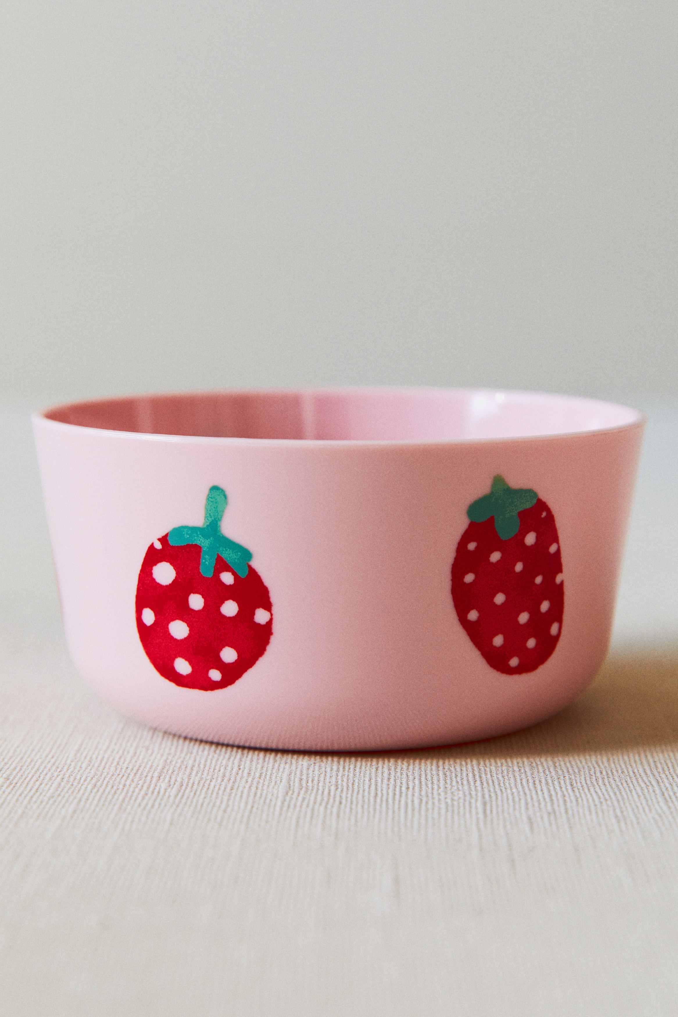 Bol imprimé pour enfant - Rose/fraises/Jaune clair/oranges/Bleu clair/poissons