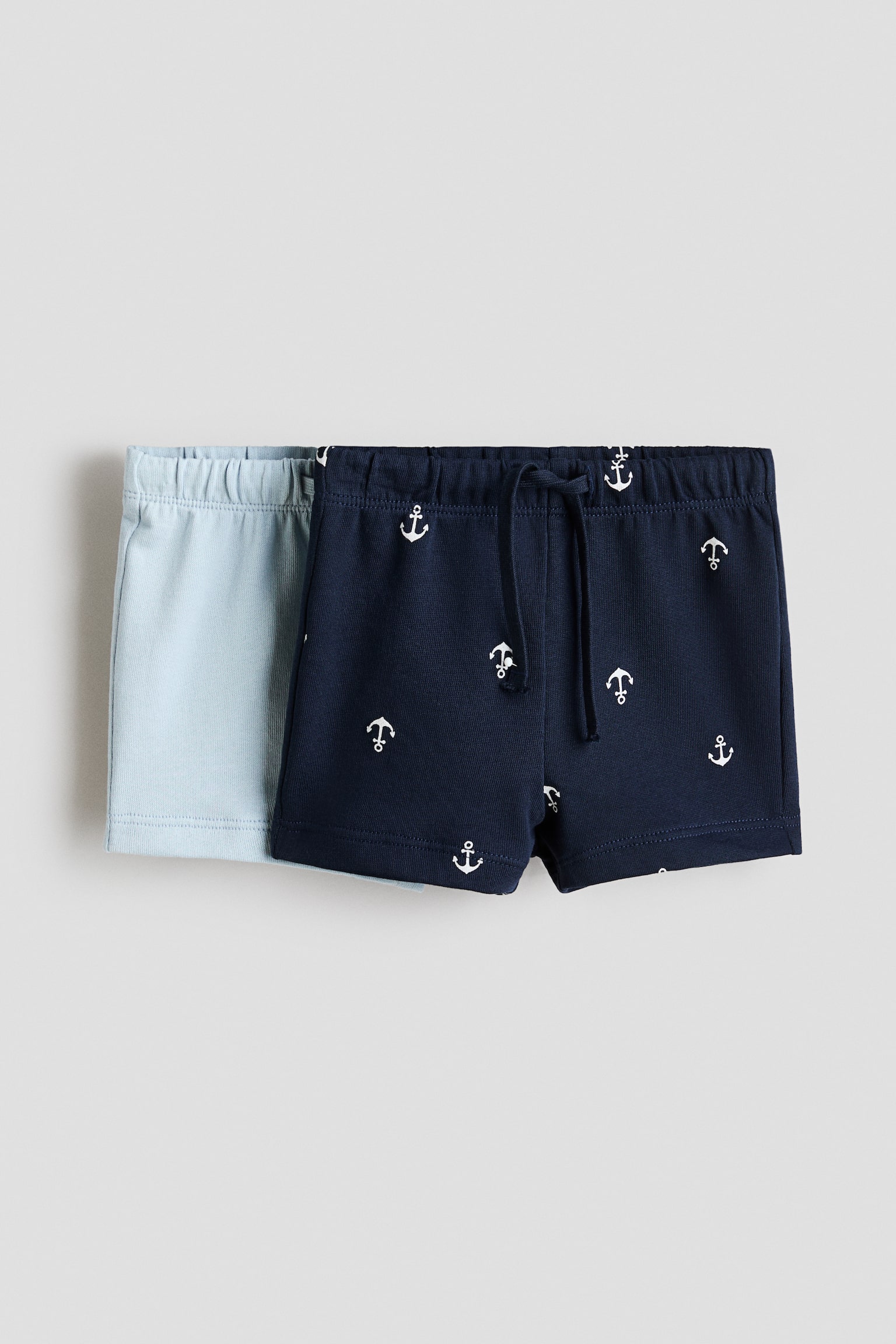 2-pack sweatshorts - Blue/Anchors/Dark grey/Light grey