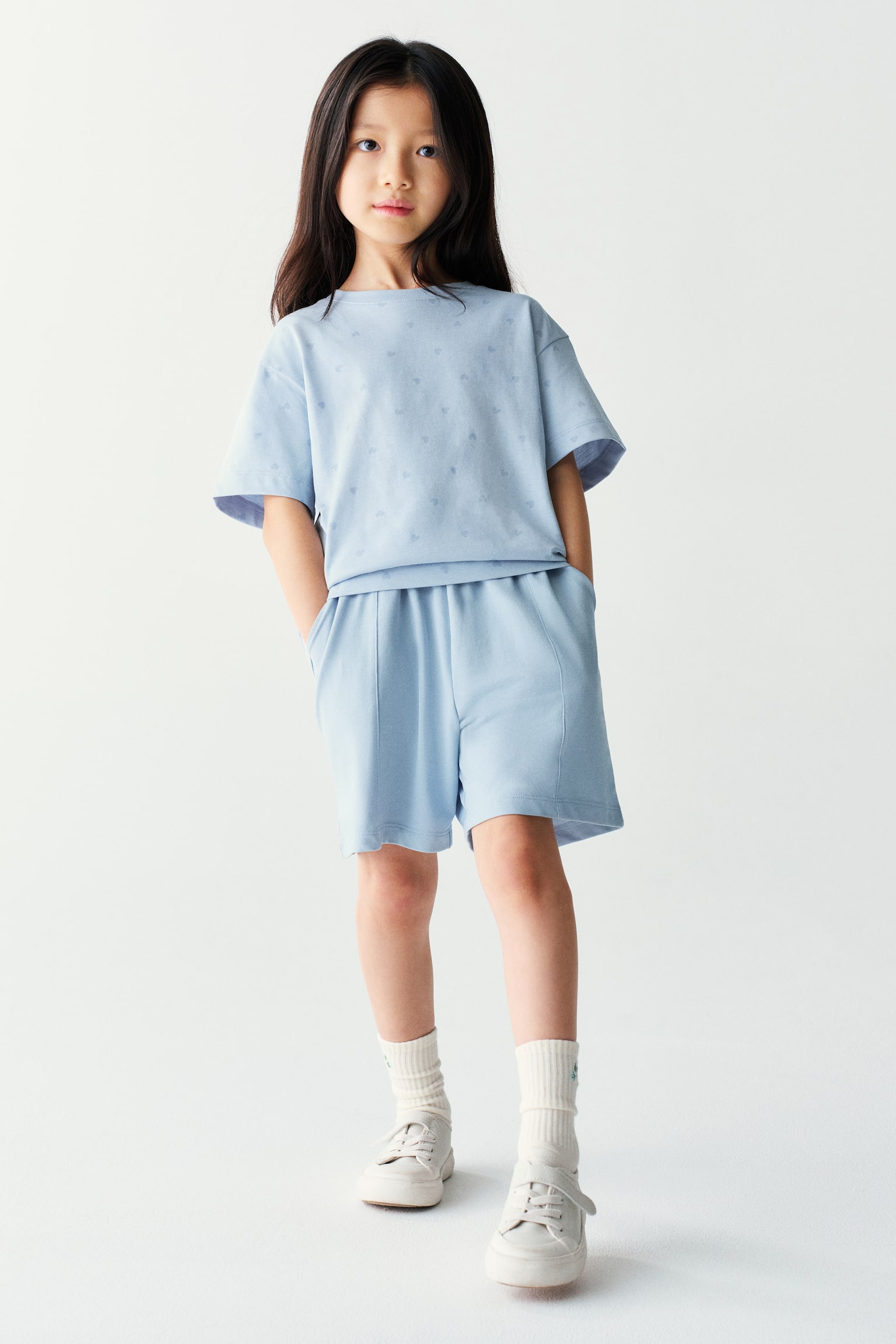 COOLMAX® T-Shirt - Light blue/hearts/Dusty pink/striped/Light pink/white stripes/Cream/polka dot - 1