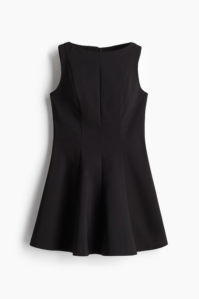 princess polly baby blue dress Black Sleeveless Flare Dress main image 0