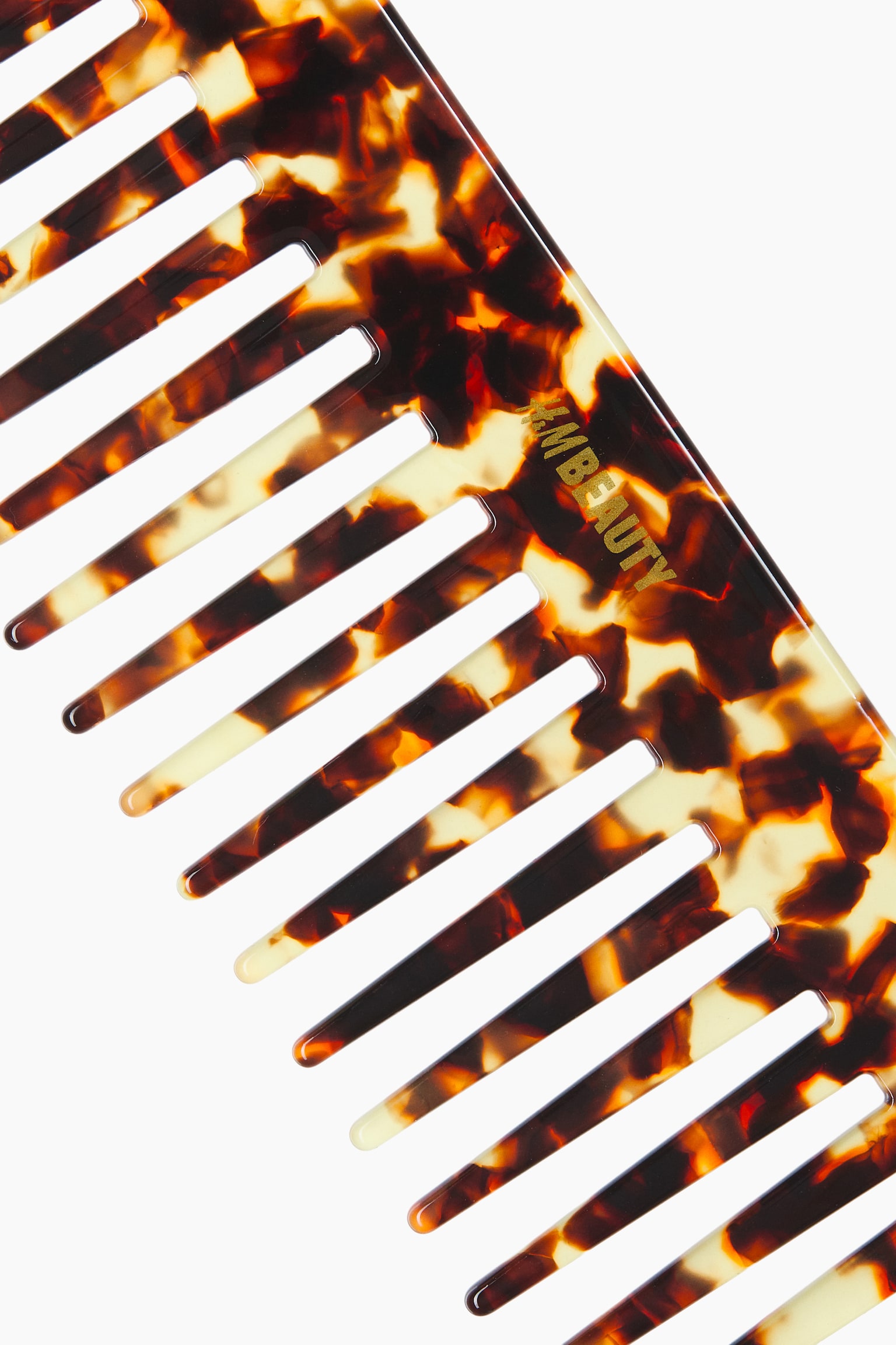 Detangling comb - Beige/Tortoiseshell pattern - 2