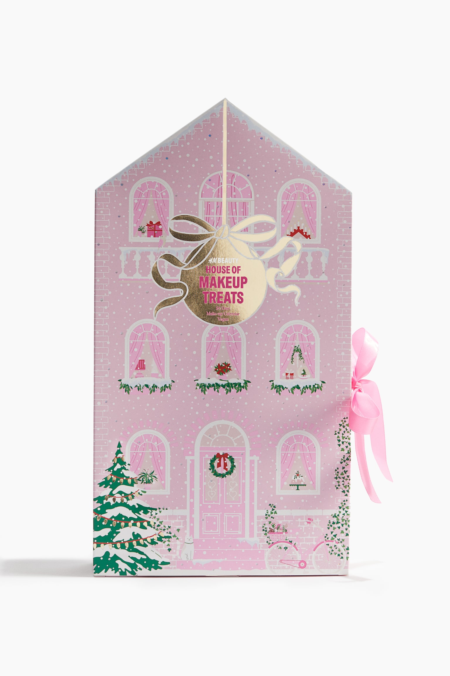 Calendário do Advento com produtos de maquilhagem - Rosa - 1