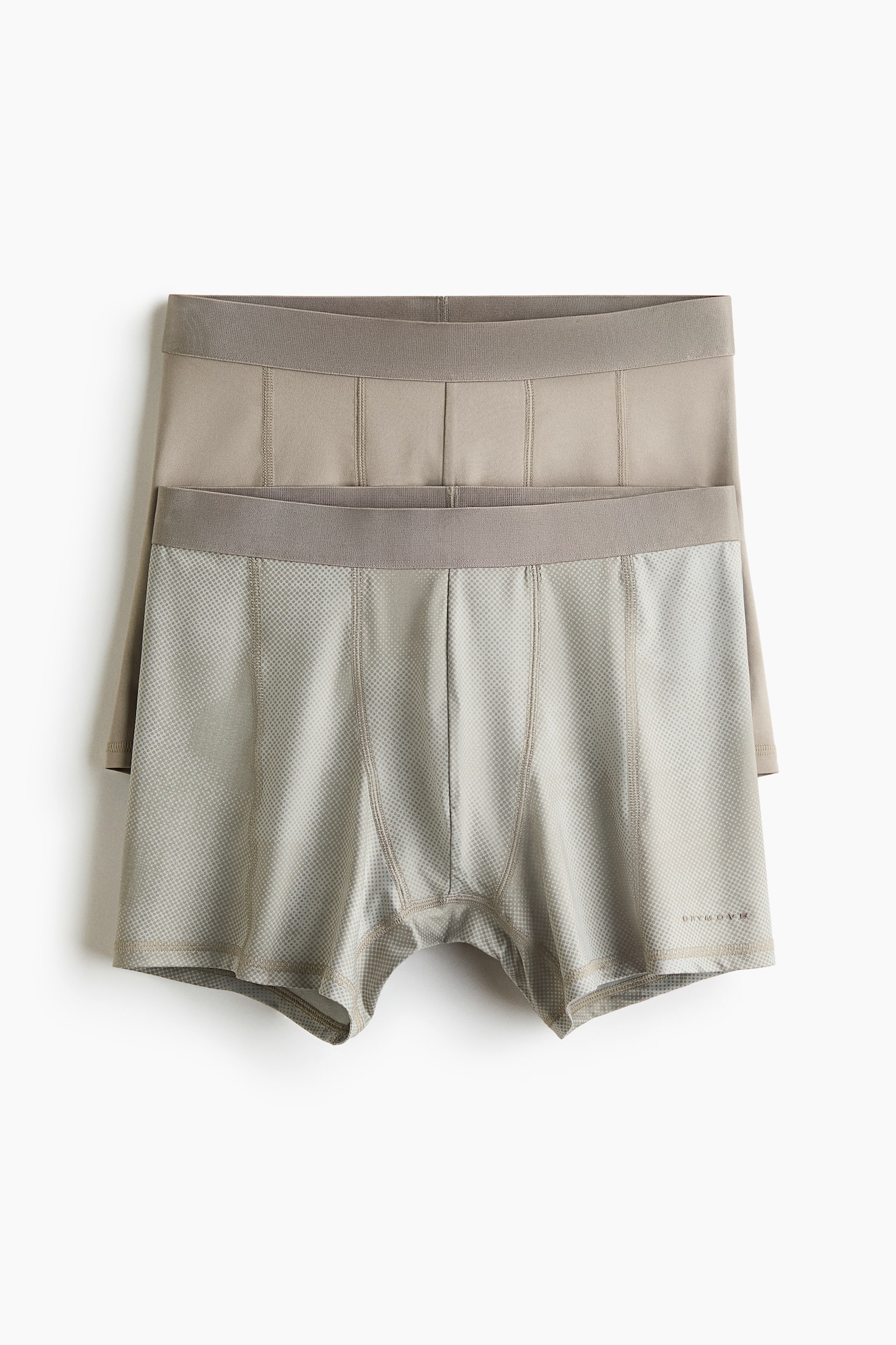 2-pack sports trunks with DryMove™ - Beige/Black